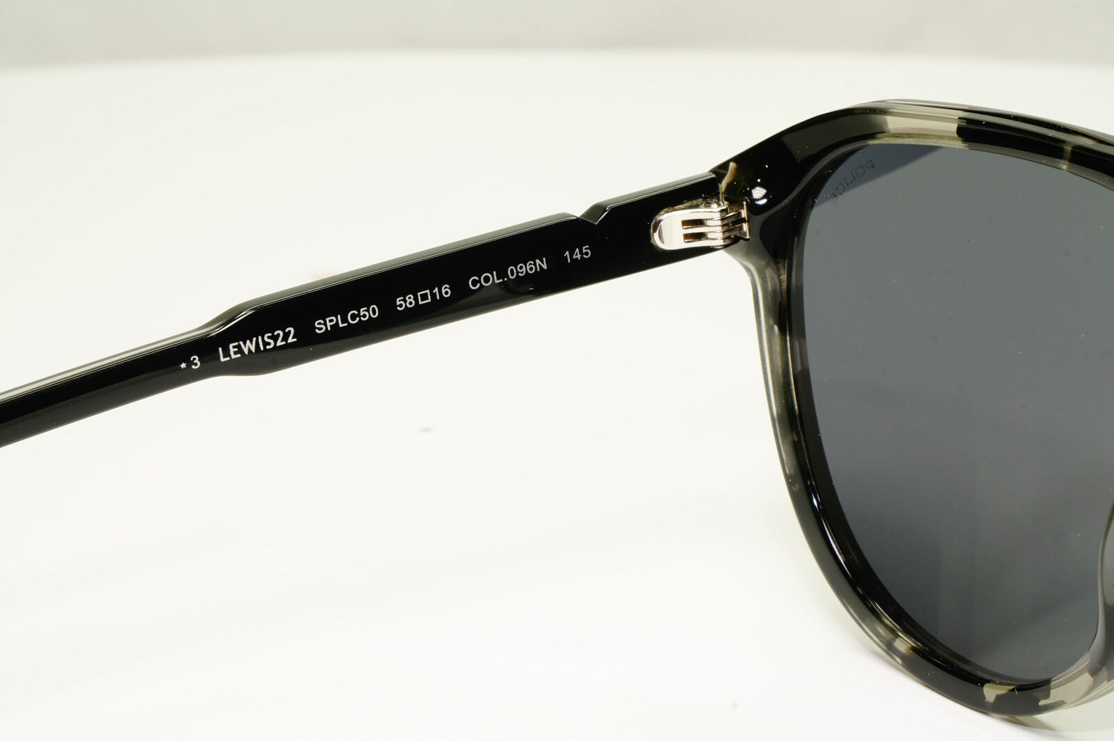 Police Lewis Hamilton F1 Sunglasses Black Grey Marble Pilot 22 SPL C50 COL 096N