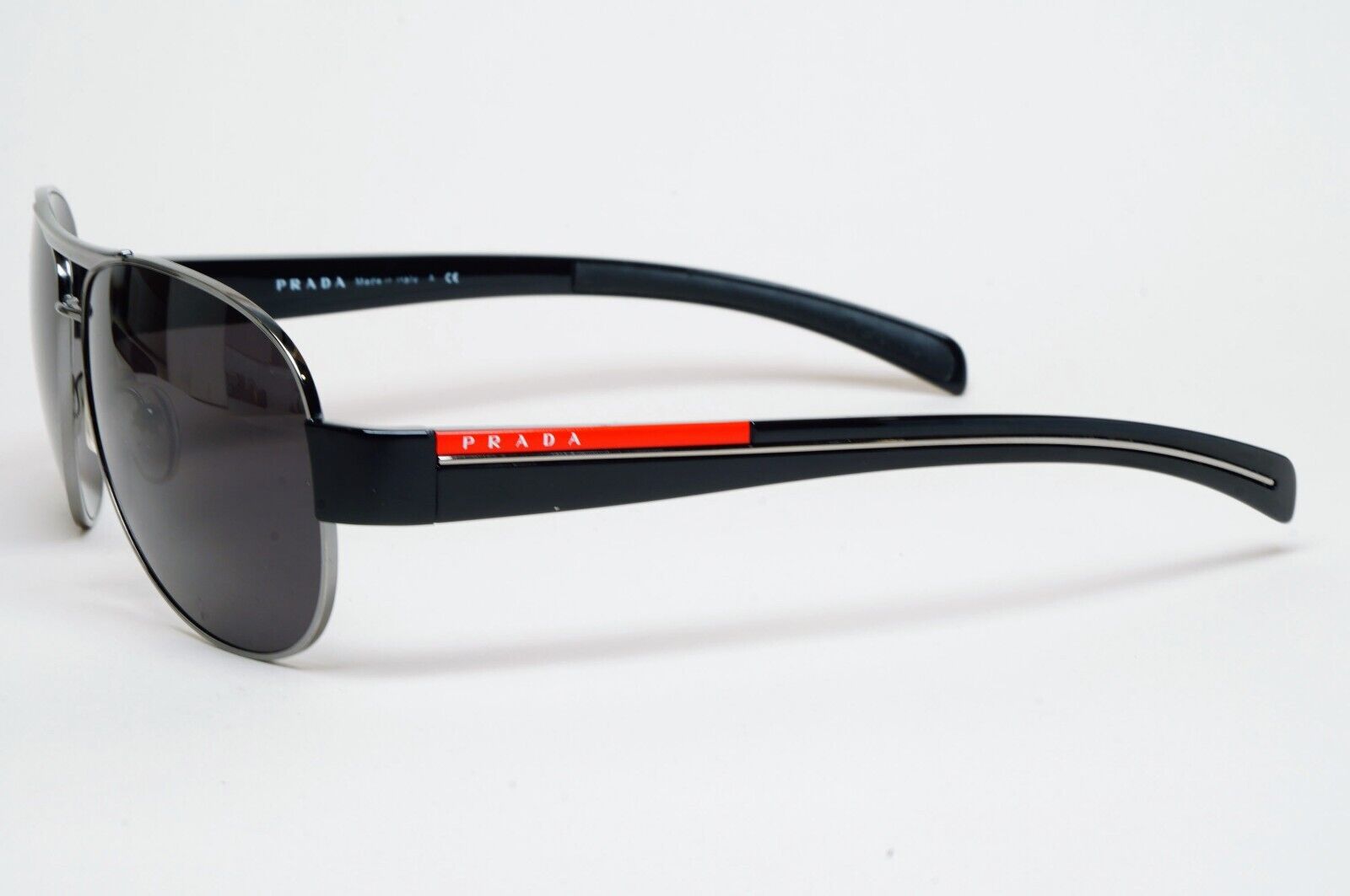 Prada Sunglasses 2010 Vintage Black Gunmetal Pilot PS51LS SPR 51L 5AV-9P1 100225