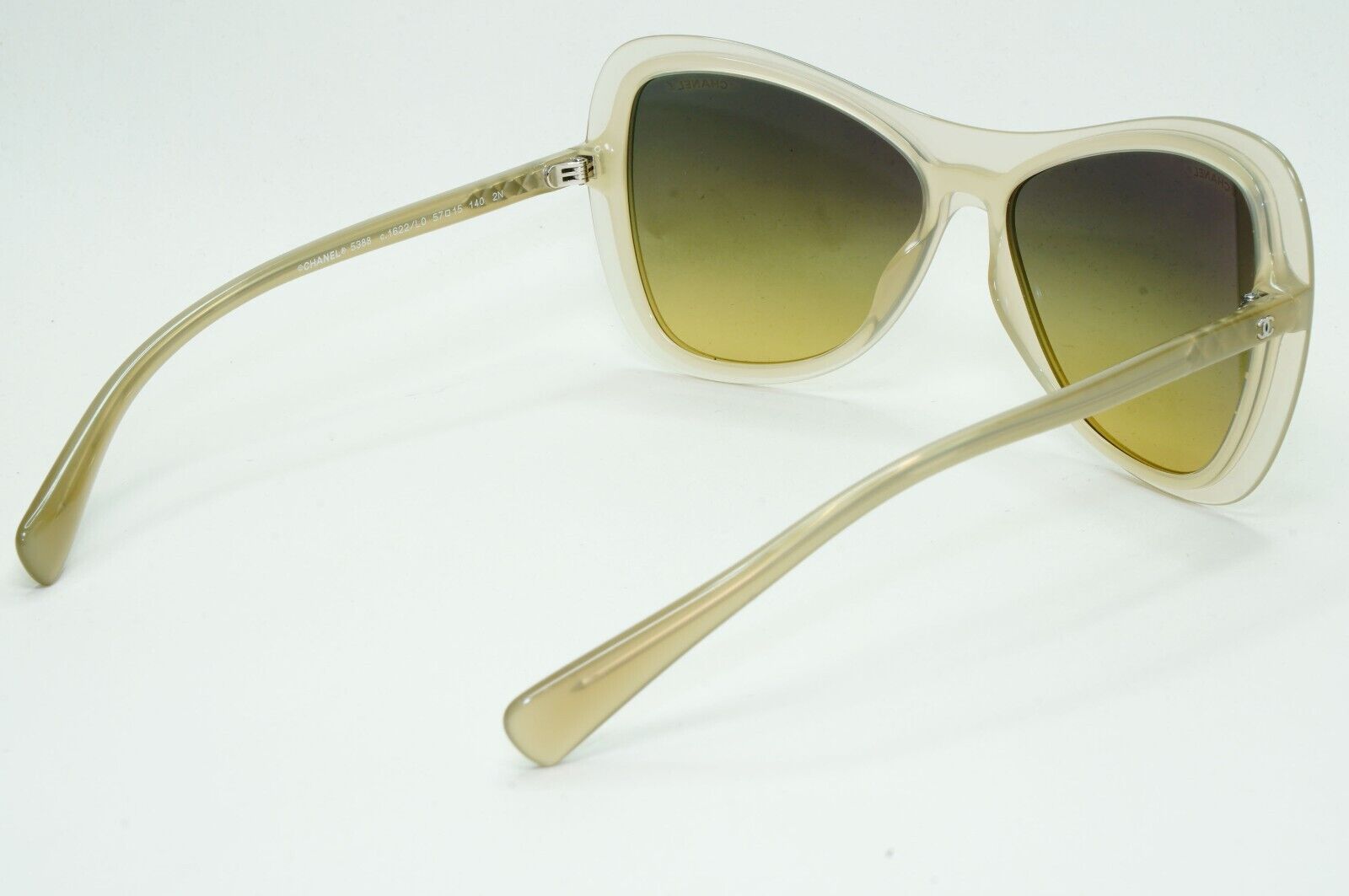 Chanel Sunglasses Olive Green Gradient Square Butterfly 5388 c.1622/L0 57mm
