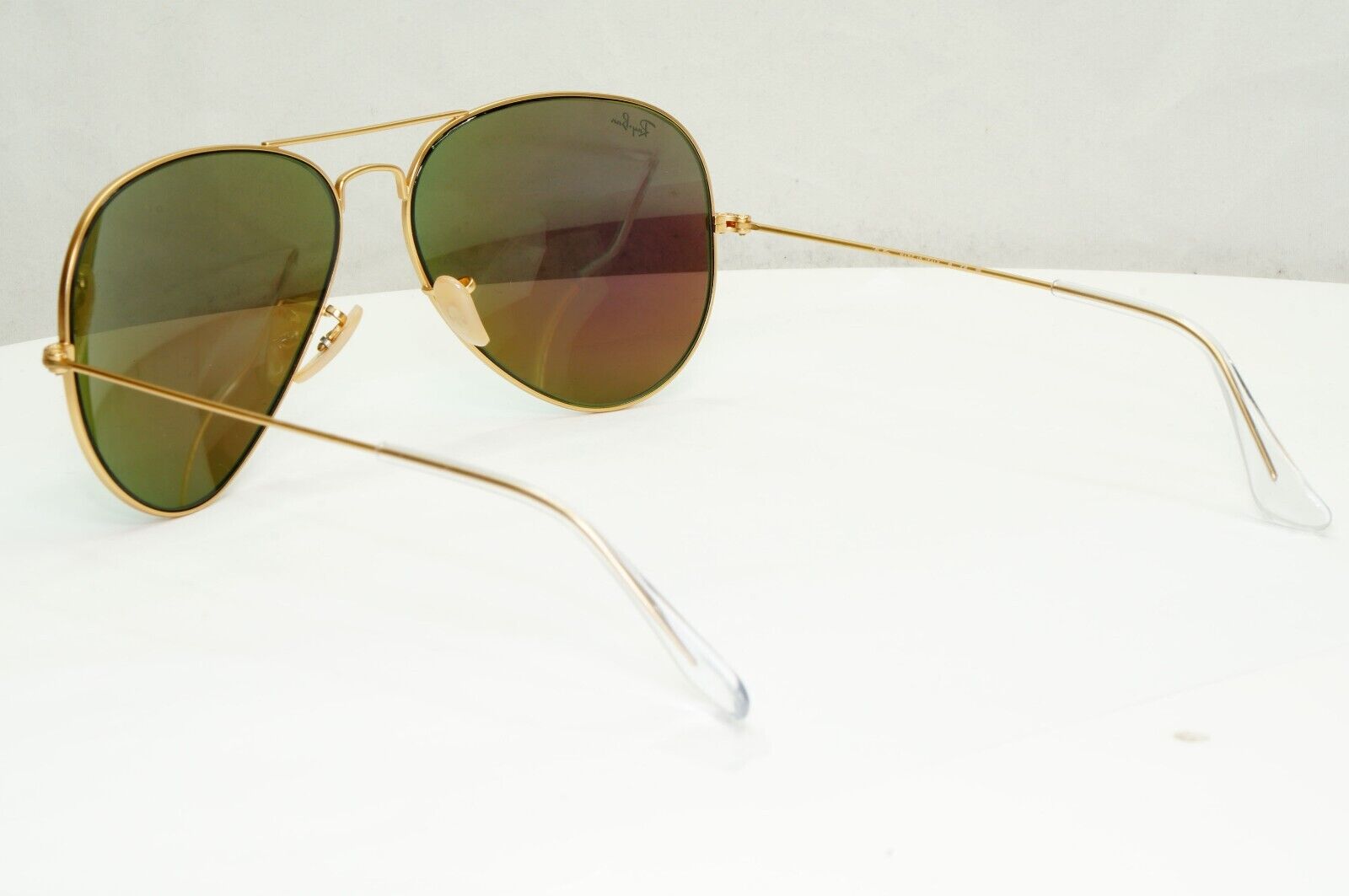 Ray-Ban Sunglasses Aviator Green Mirror Flash Gold Matte RB 3025  112/19 62mm