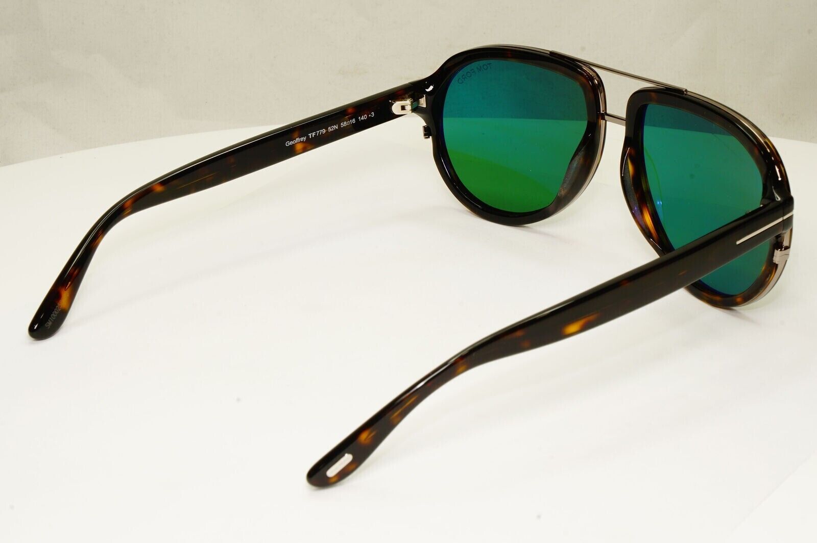 Tom Ford Sunglasses Brown Green Pilot Tortoise Geoffrey TF 779 52N [A] 291222