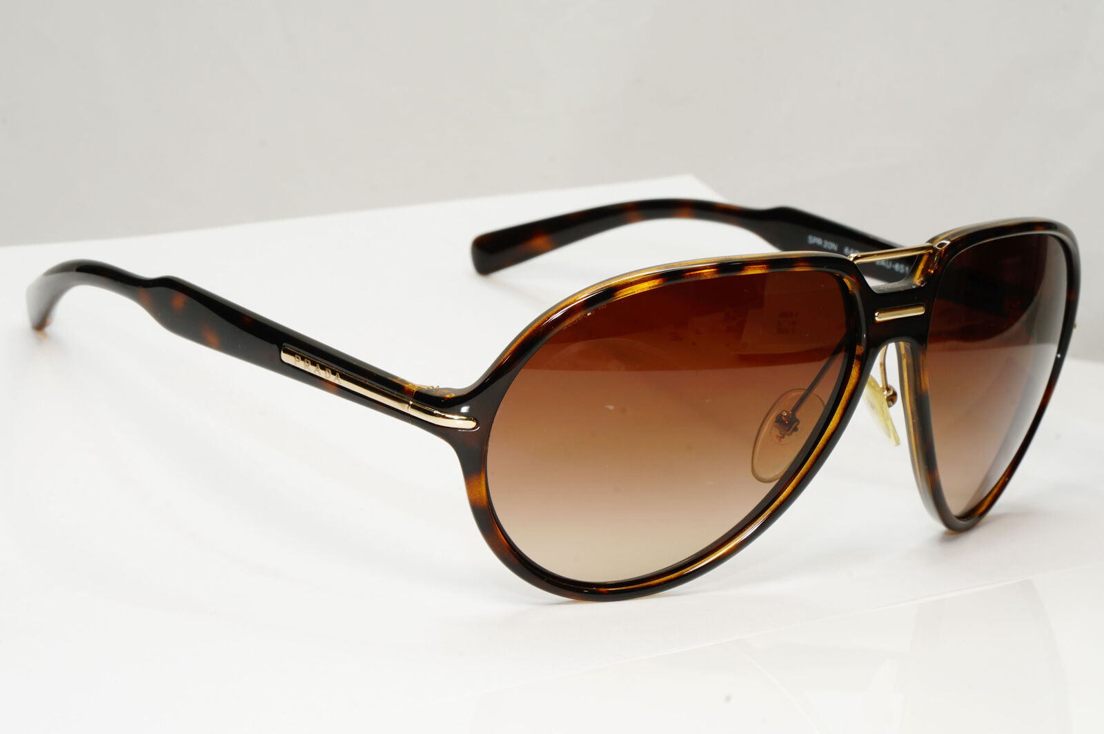 Prada 2009 Sunglasses Brown Tortoiseshell Pilot PR20NS SPR 20N 2AU-6S1 110123
