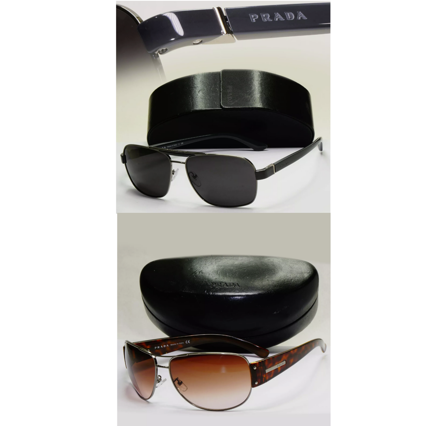 Prada Vintage Sunglasses [SPR 52G 5AV-6S1] and [SPR 55O 75S-1A0]