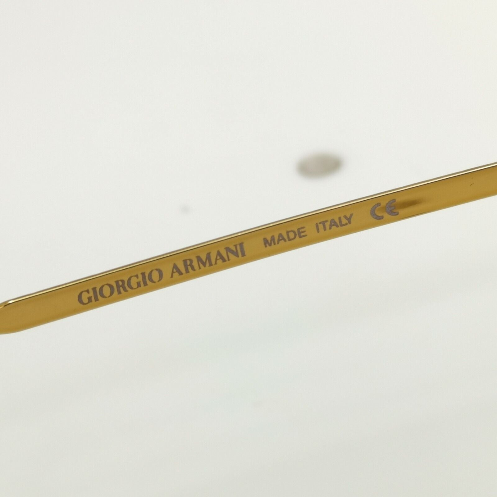 Authentic Giorgio Armani 1997 Vintage Sunglasses Gold Round Men Women 652 927