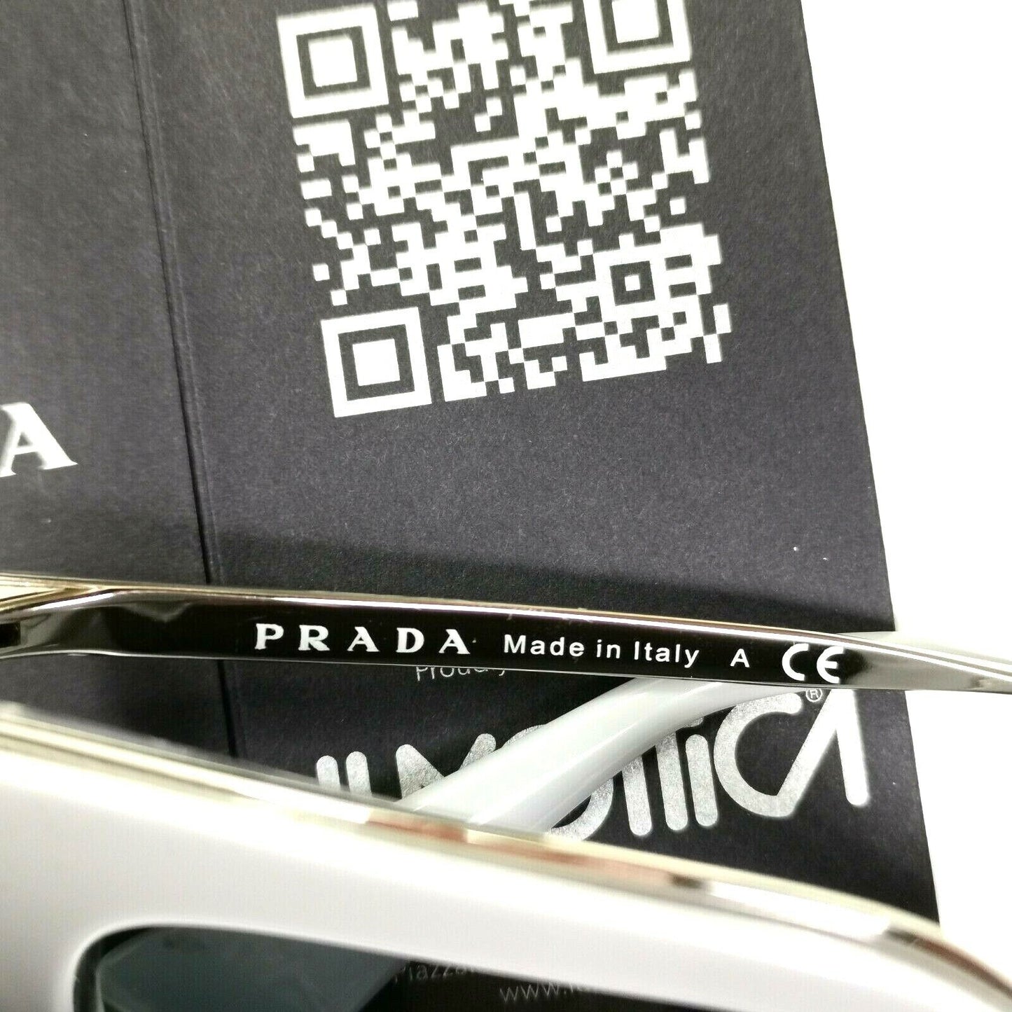 Authentic Prada Womens Sunglasses SS17 Cinema Grey Silver Square SPR 53S UFV-3C2
