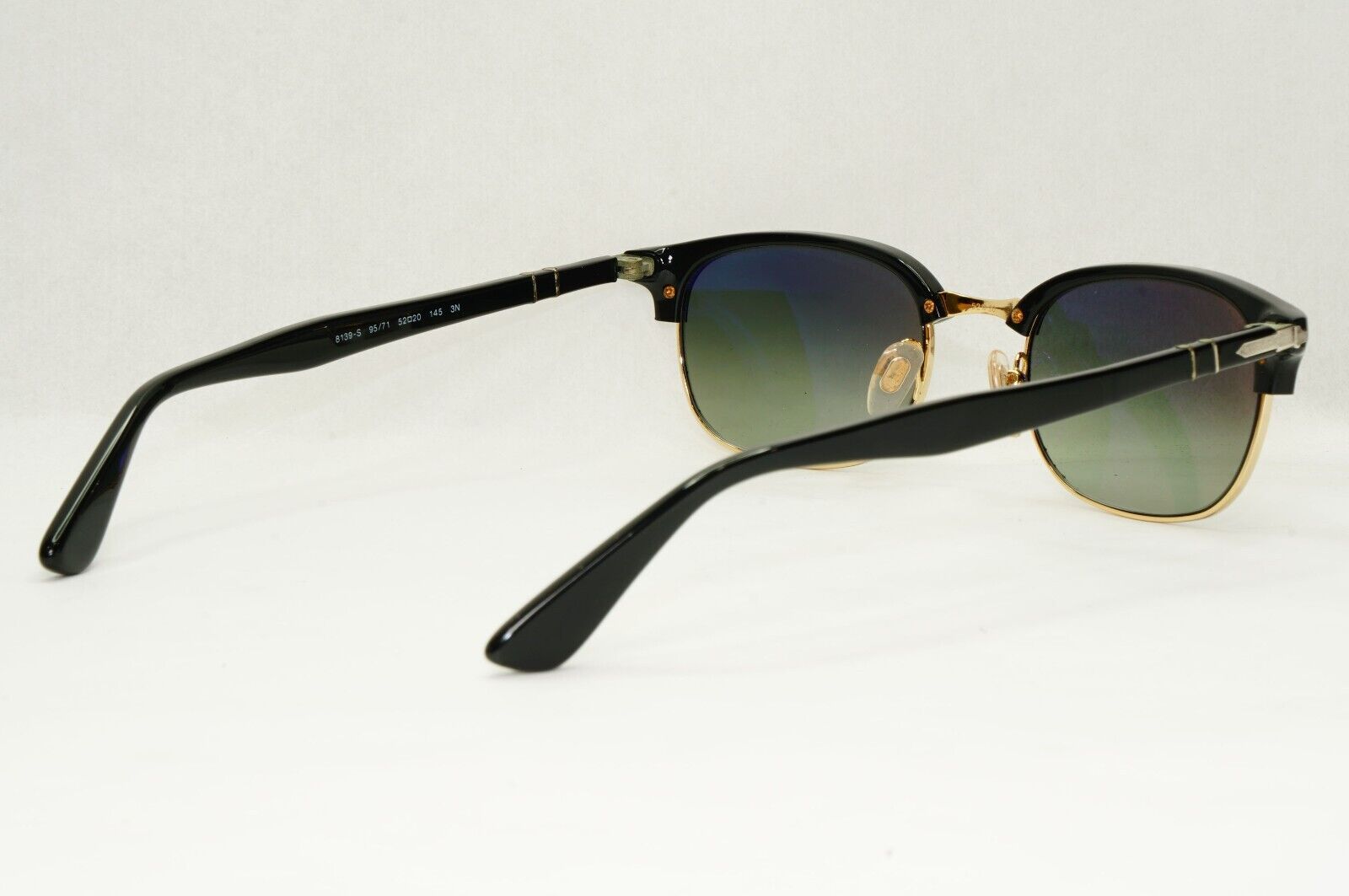 Persol Sunglasses 2015 Black Grey Gradient Rectangle Vintage 8139-S 95/71 52mm