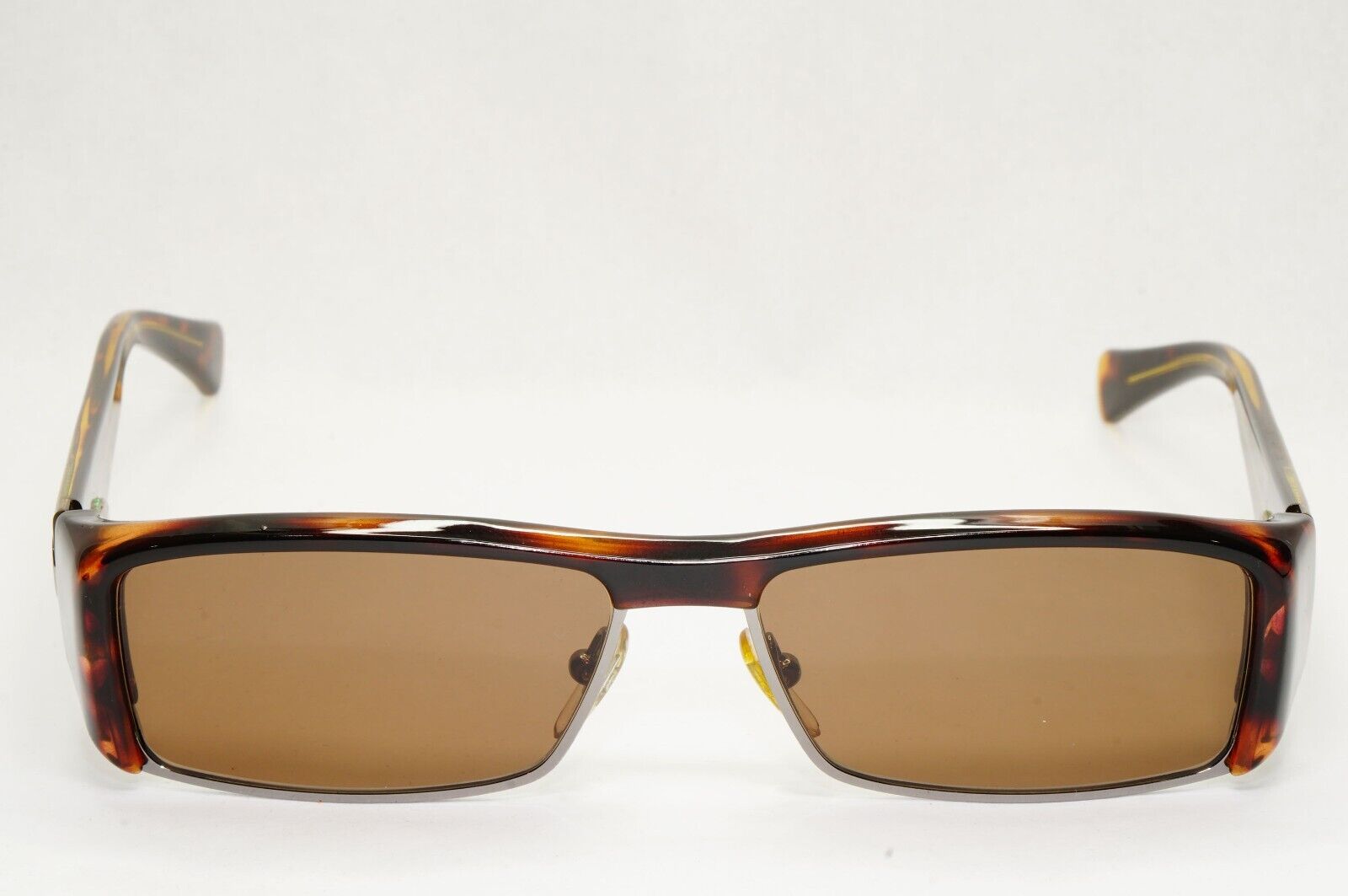 Gucci Sunglasses 1997 Vintage Brown Rectangle Tortoise GG 1530/S DLLIZ 051223