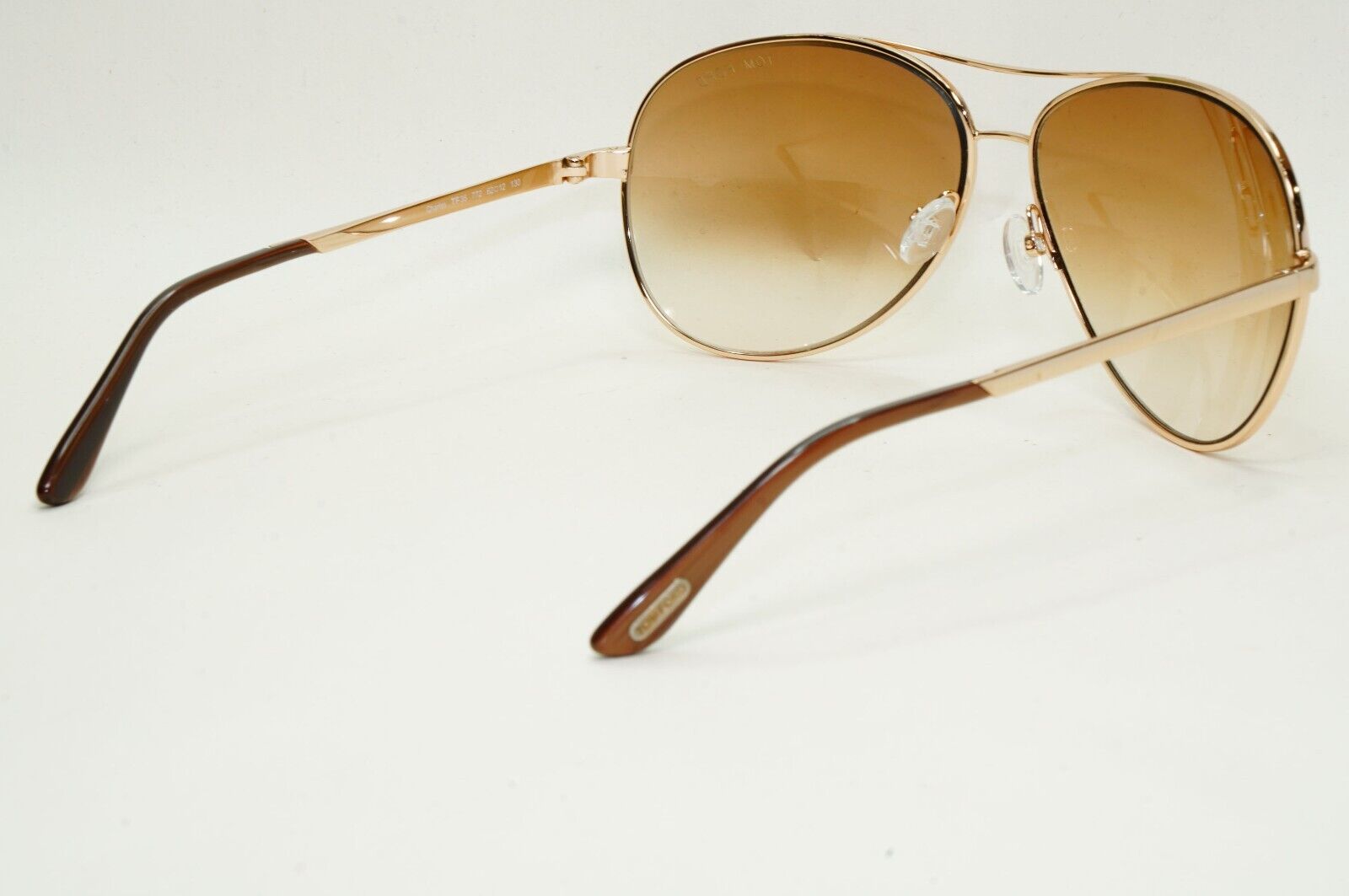 Tom Ford Sunglasses Charles Gold Pilot Brown Gradient FT0035 TF 35 772 091124