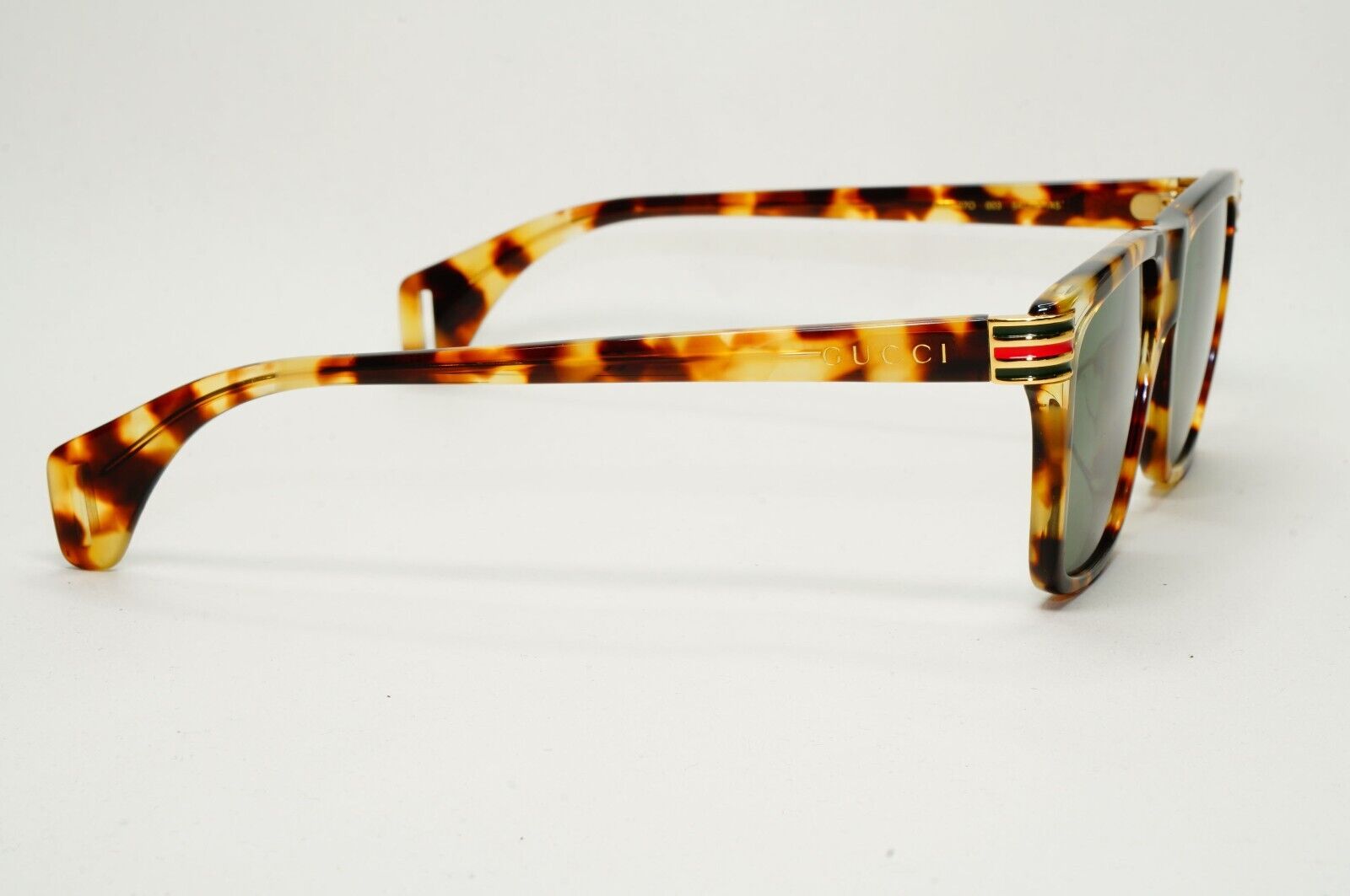 Gucci Sunglasses 2019 Brown Tortoiseshell Green Square GG 0527O 003 54mm 270924