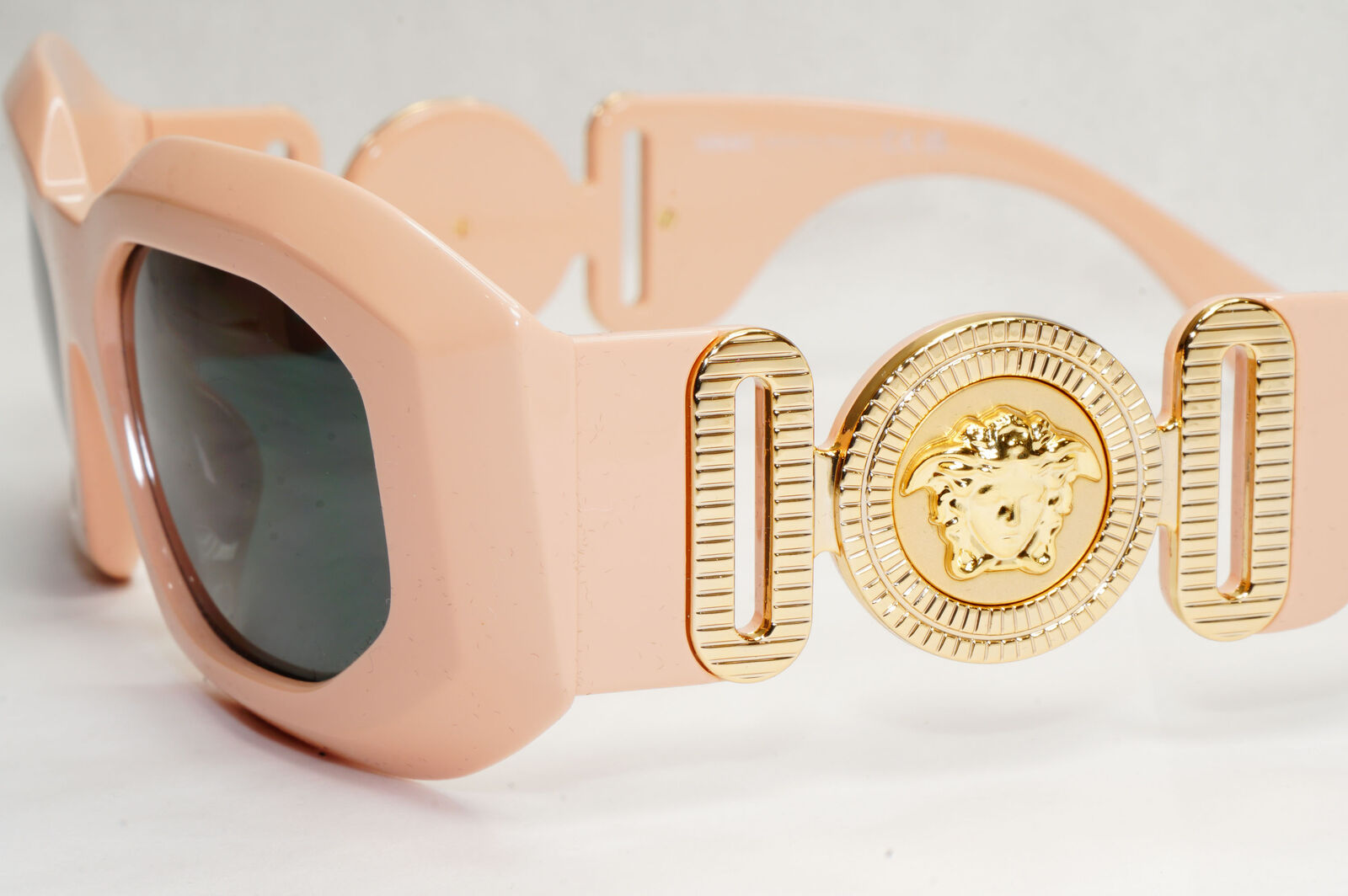 Versace Sunglasses Pink Gold Large Biggie Medusa Thick Frame MOD 4425-U 5363/87
