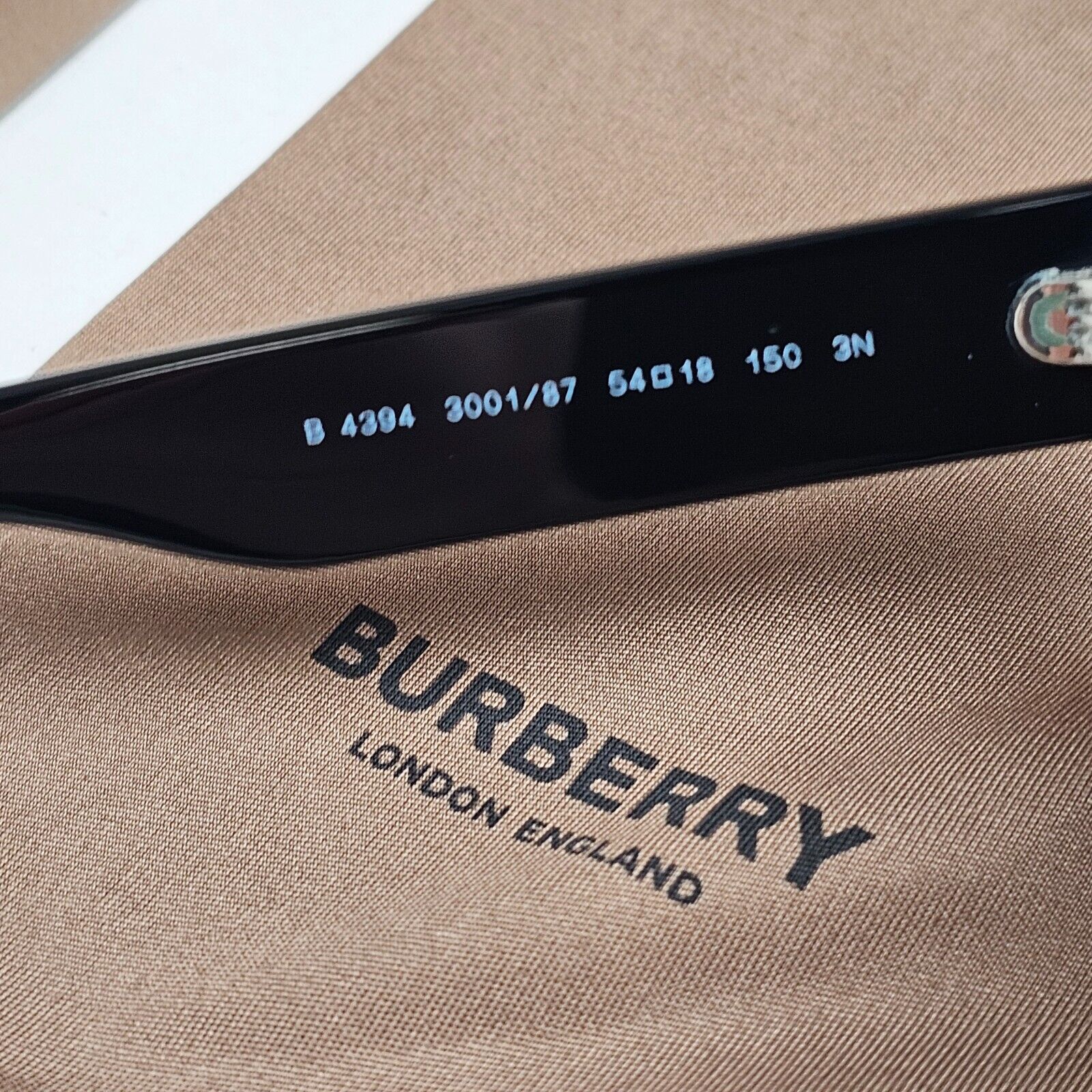 Burberry Sunglasses Hayden Black Square Dark Grey BE 4394 3001/87 54mm
