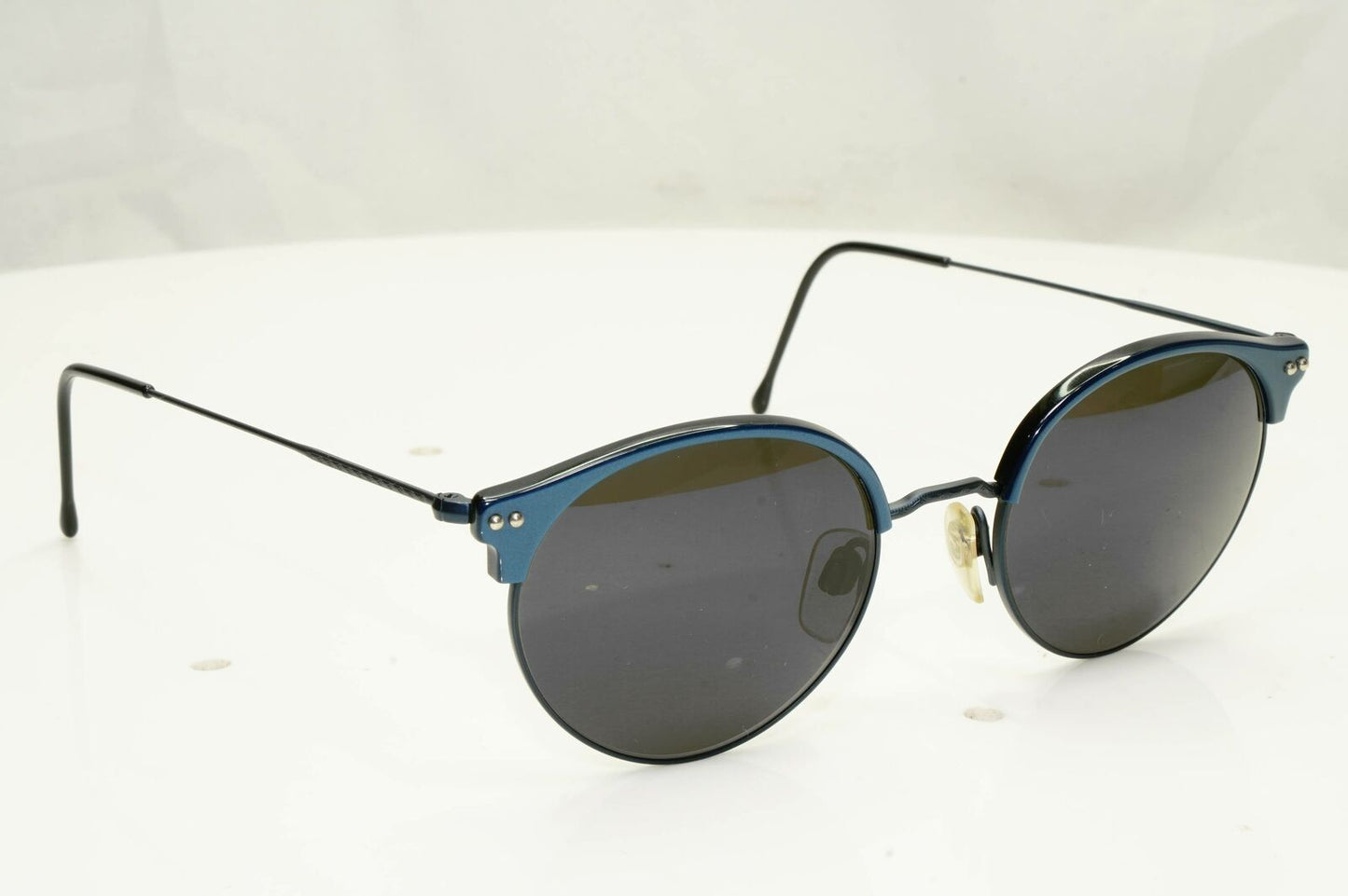 Authentic Giorgio Armani 1997 Vintage Sunglasses Blue Metal Mens Womens 377 207