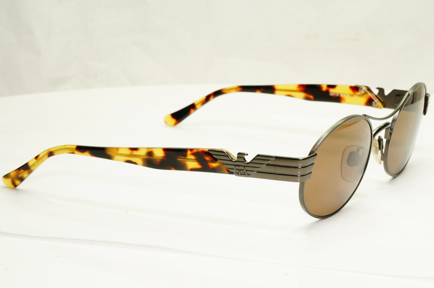 Emporio Armani 1997 Vintage Sunglasses Mens Womens Gunmetal Eagle 047 905/26