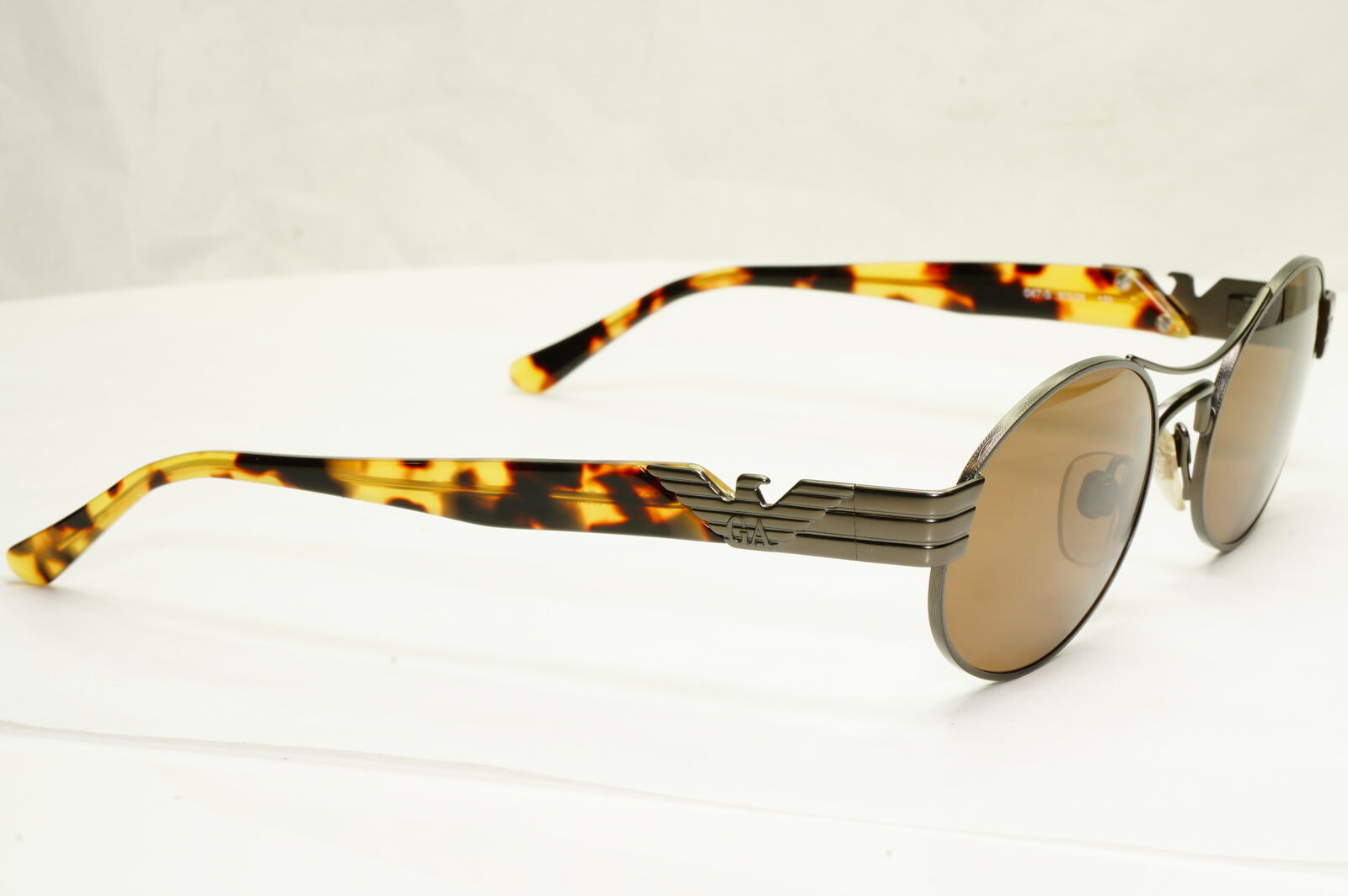 Emporio Armani 1997 Vintage Sunglasses Mens Womens Gunmetal Eagle 047 905/26