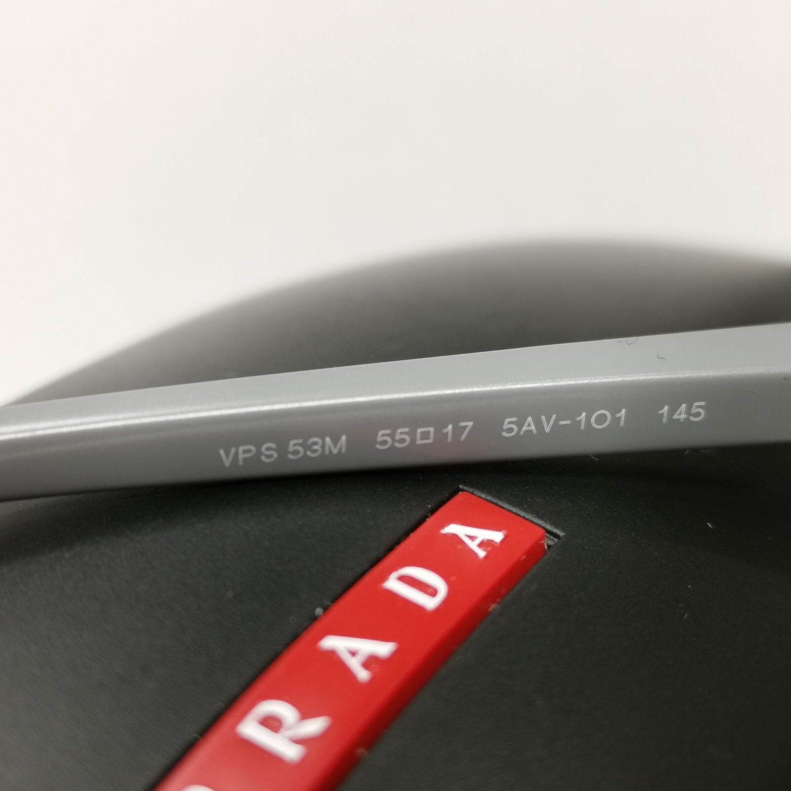 Prada Sunglasses Black Grey Gunmetal Square Navigator PS53MV VPS 53M 5AV1O1 55mm