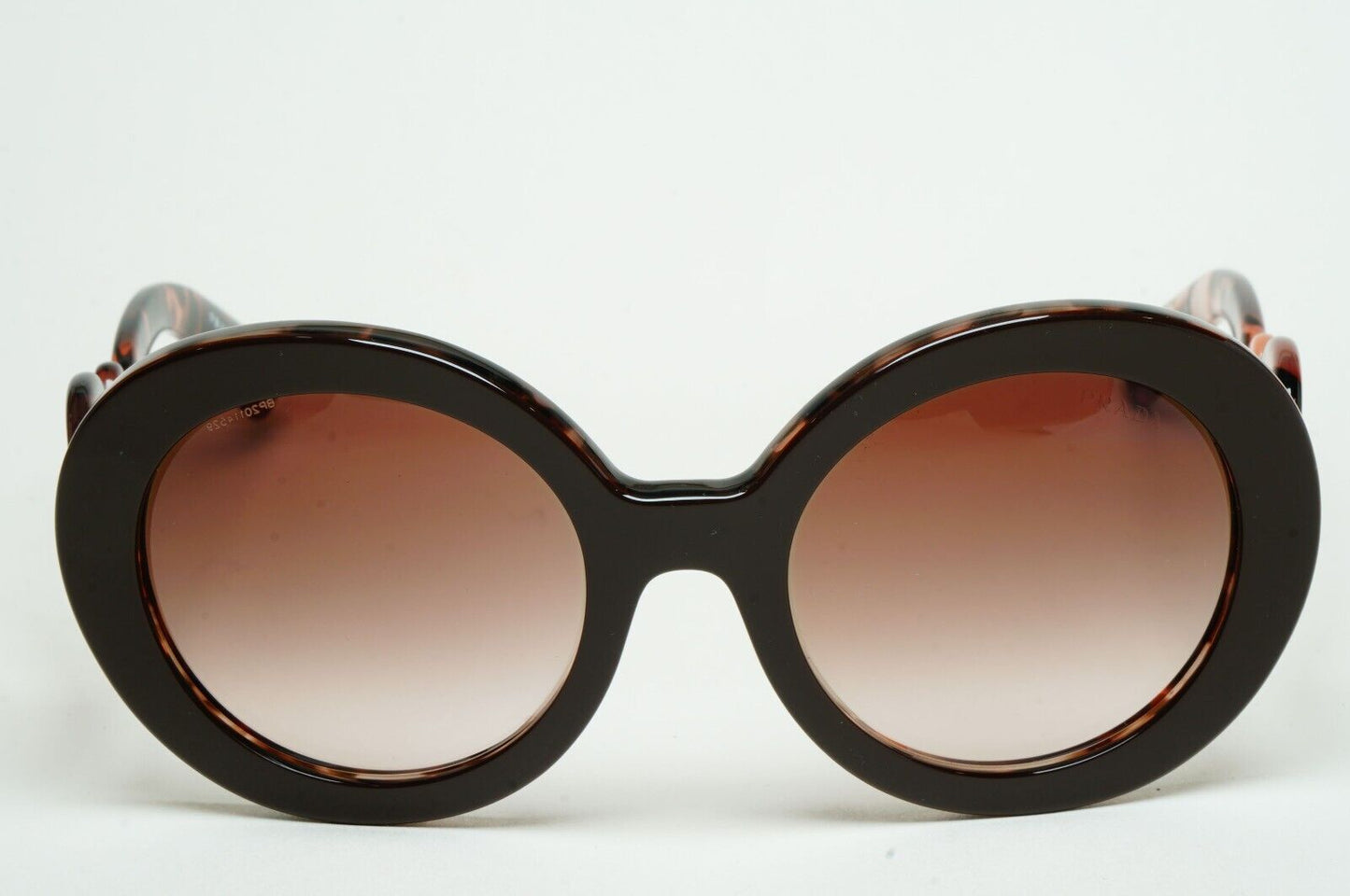 Prada Sunglasses Baroque Swirl Round Brown Marble PR27NS SPR 27N ROL-0A6 070125