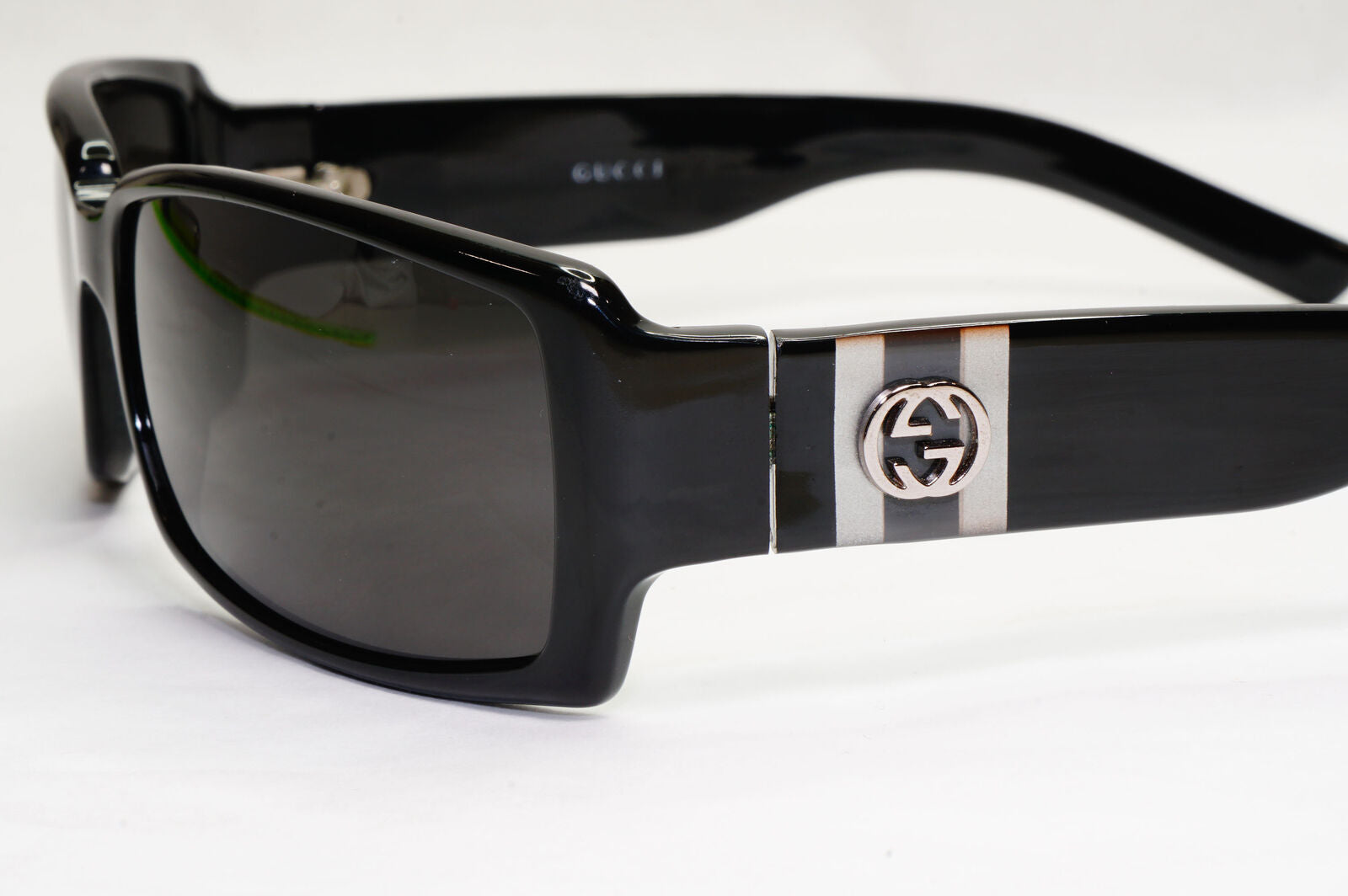 Gucci Sunglasses 2006 Vintage Black Rectangle Square Retro GG 2564/S Z8P 131223