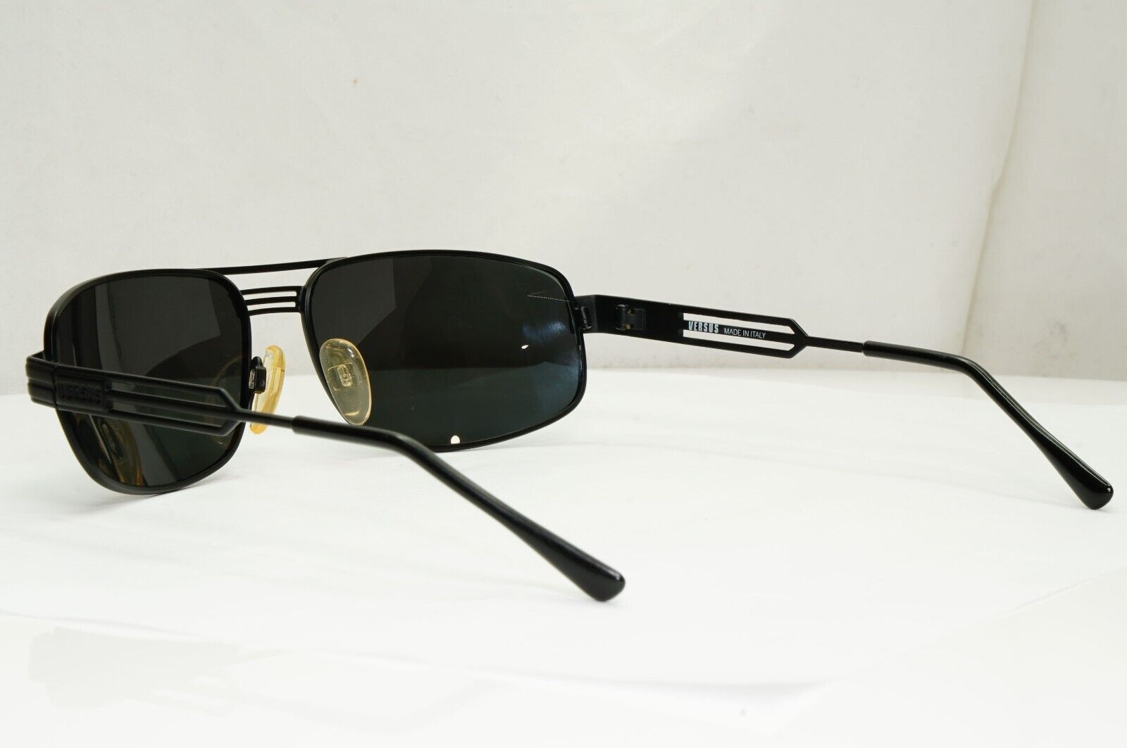 Versus Sunglasses 1996 by Gianni Versace Vintage Matte Black MOD F35 COL 028