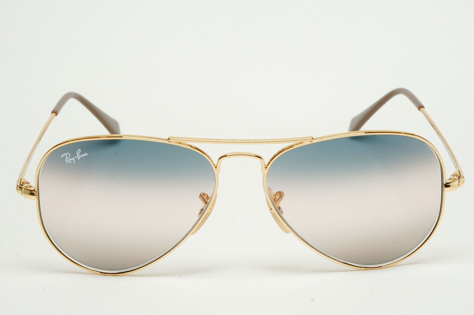 Ray-Ban Sunglasses Aviator II Gold Blue Grey Gradient RB 3689 001/GE Small 55mm