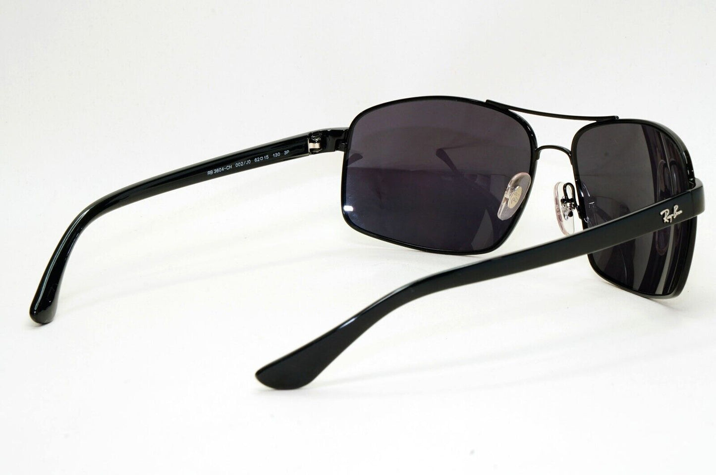 Ray-Ban Sunglasses with Custom Lenses Black Wrap RB 3604-CH 002/J0 62mm 260724