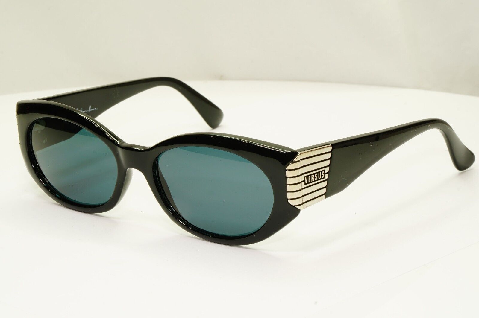 Versus Sunglasses 1995 Vintage Black Silver  by Gianni Versace MOD EZ6 COL 852