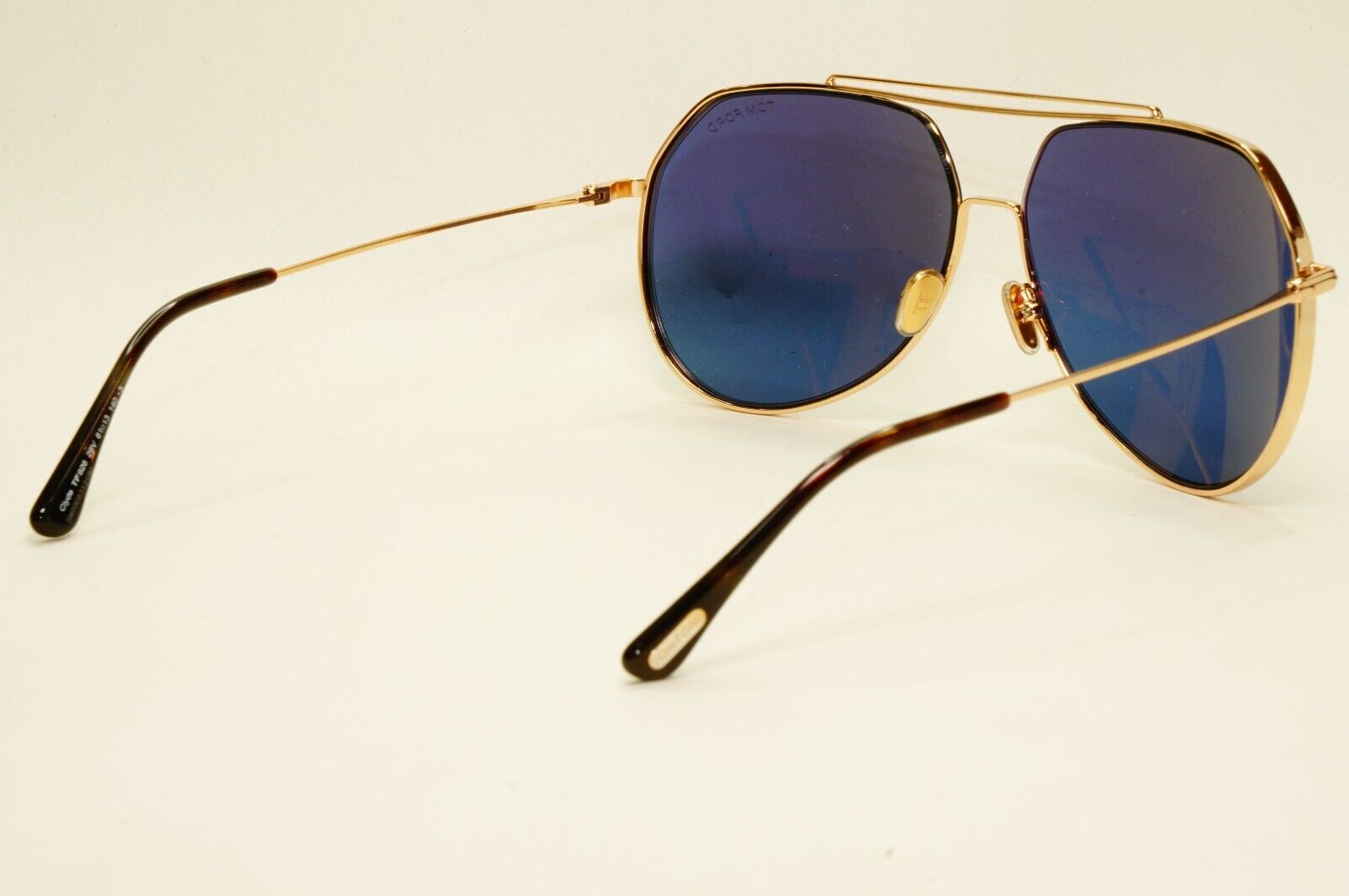 Tom Ford Sunglasses Clyde Gold Blue Pilot Metal Large FT0926 TF 926 28V 61mm