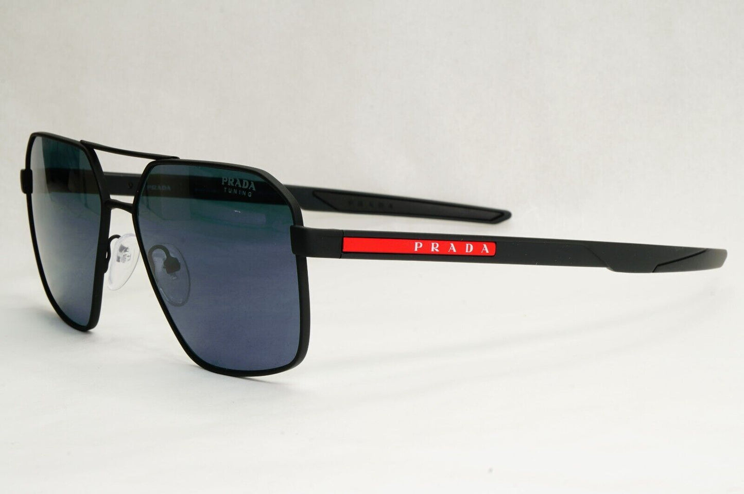 Prada Sunglasses Color Tuning Blue Lens Black Rubber PS55WS SPS 55W DG0-09R