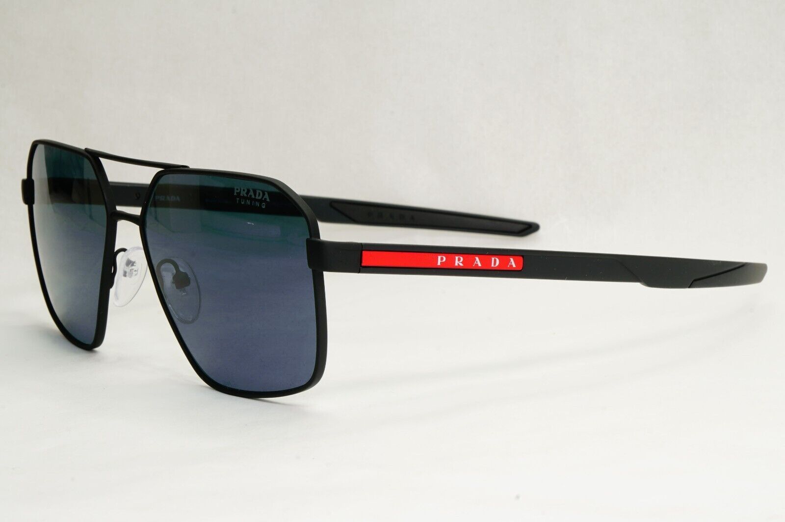 Prada Sunglasses Color Tuning Blue Lens Black Rubber PS55WS SPS 55W DG0-09R