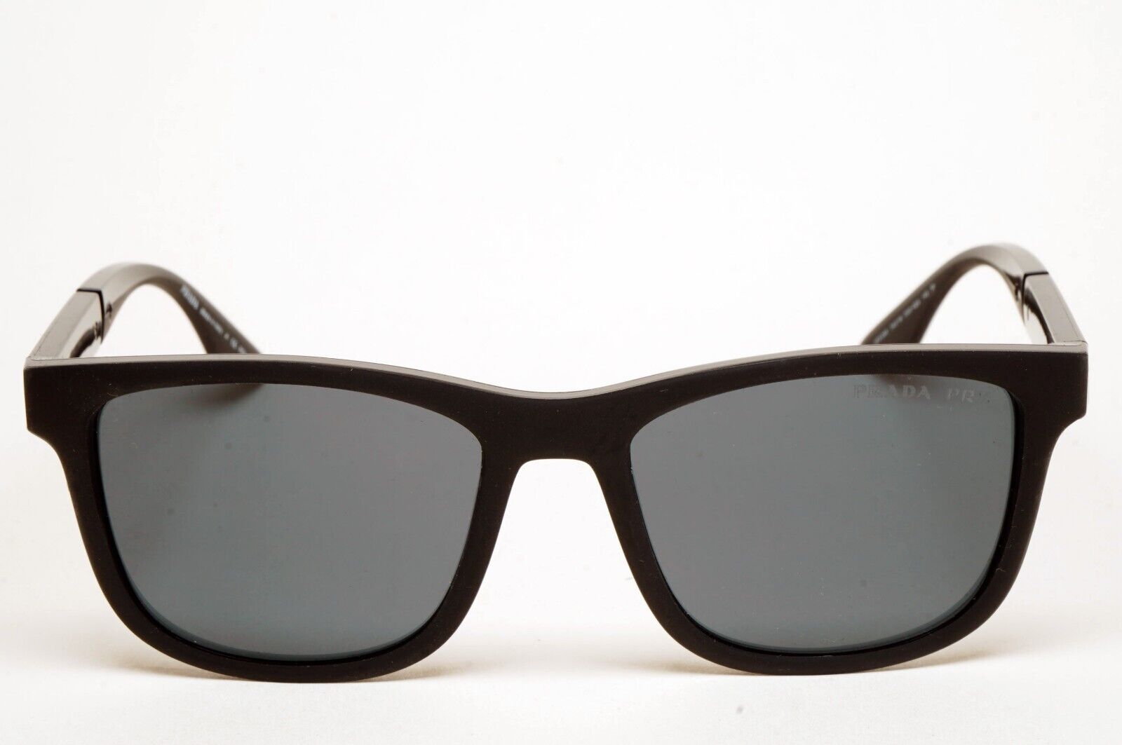 Prada Sunglasses Polarized Black Dark Grey Square PS04XS SPS 04X DG0-02G