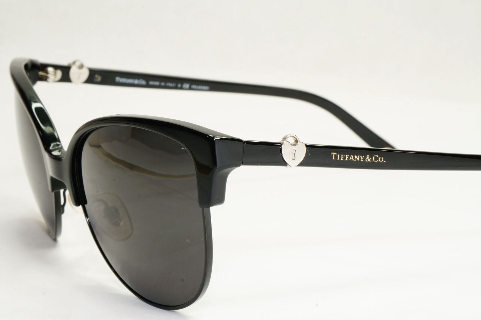 Tiffany & Co. Sunglasses 2014 Vintage Black Silver Locks TF 4080 8001/4U 141223