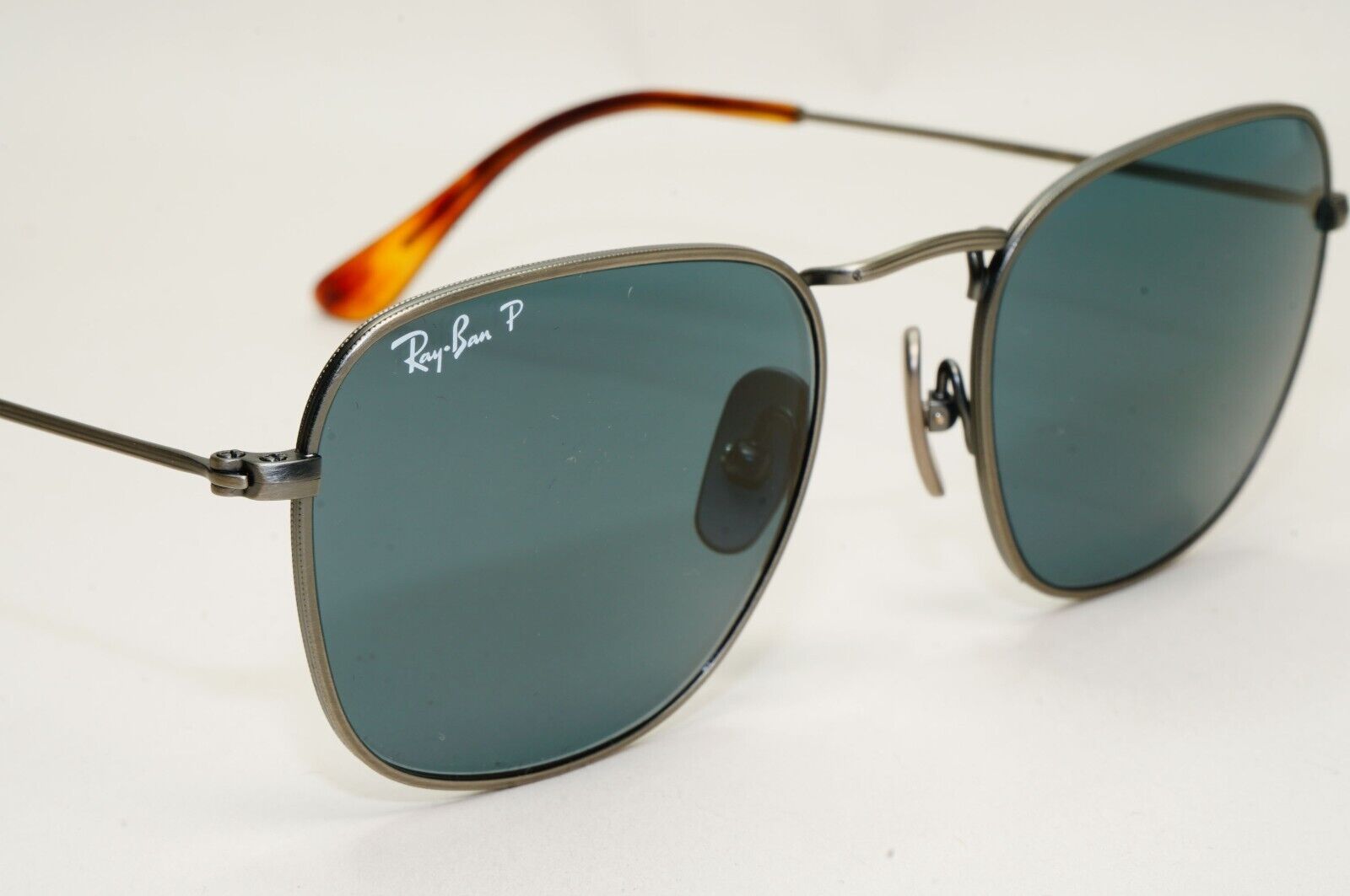 Ray-Ban Sunglasses Frank Titanium Polarised Blue Gunmetal RB 8157 9208/T0 51mm