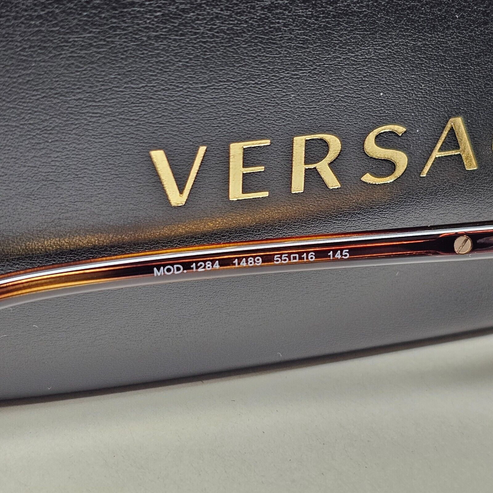 Versace Sunglasses Gold Medusa Black Brown Cat Eyee Metal MOD VE 1284 1489 55mm