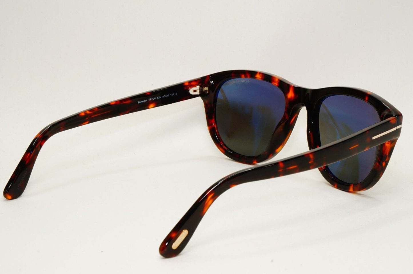 Tom Ford Sunglasses Benedict Brown Tortoiseshell Havana Green FT0520 TF 520 52N