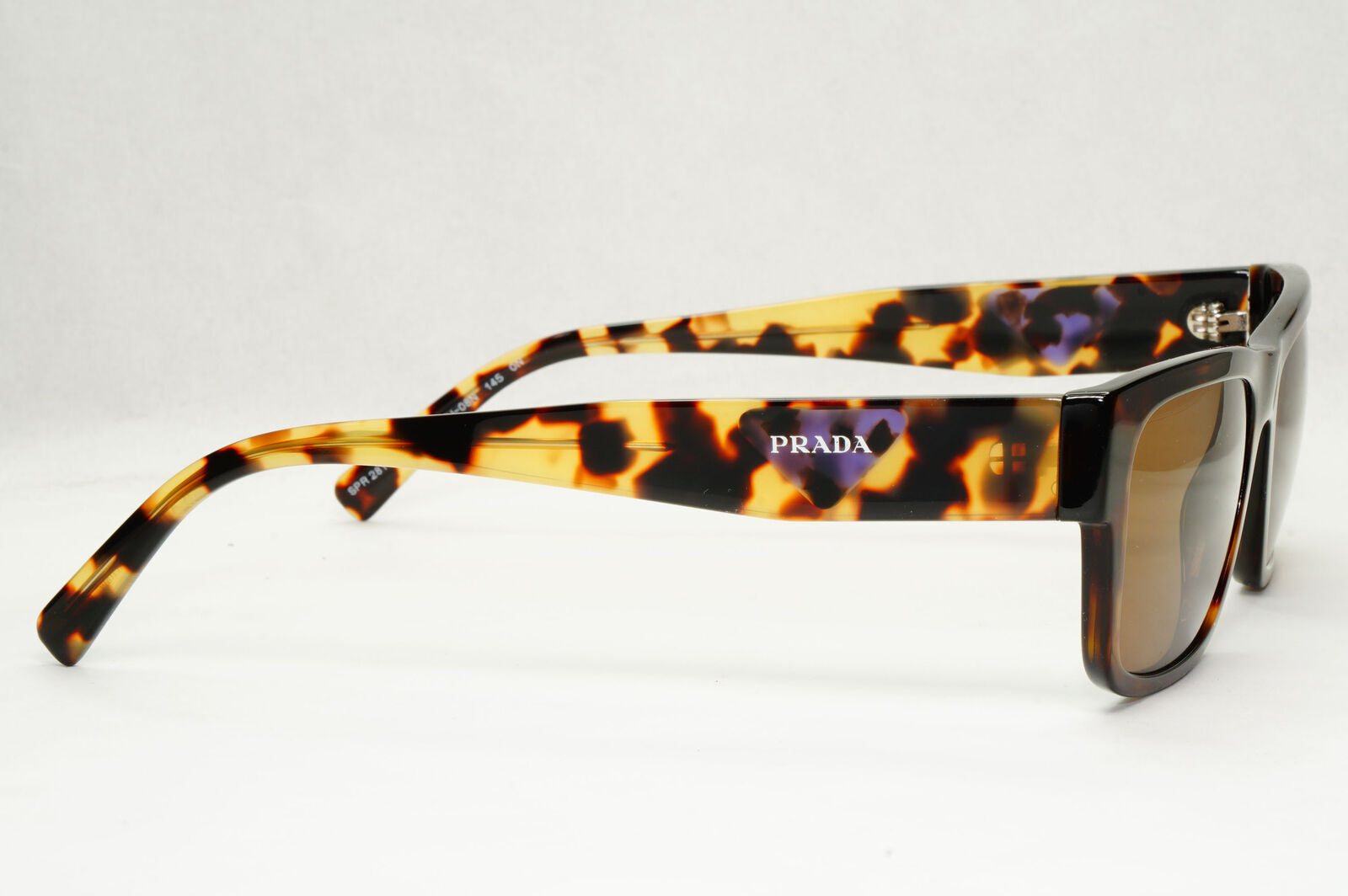 Prada Sunglasses Symbole Triangle Brown Havana Tortoise PR28YS SPR 28Y 2AU-08N