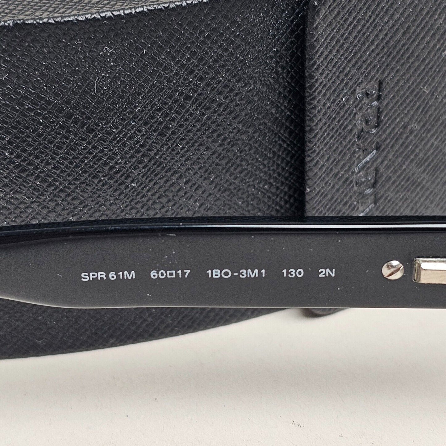 Prada Sunglasses 2007 Vintage Black Grey Rectangle PR61MS SPR 61M 1BO-3M1 310125