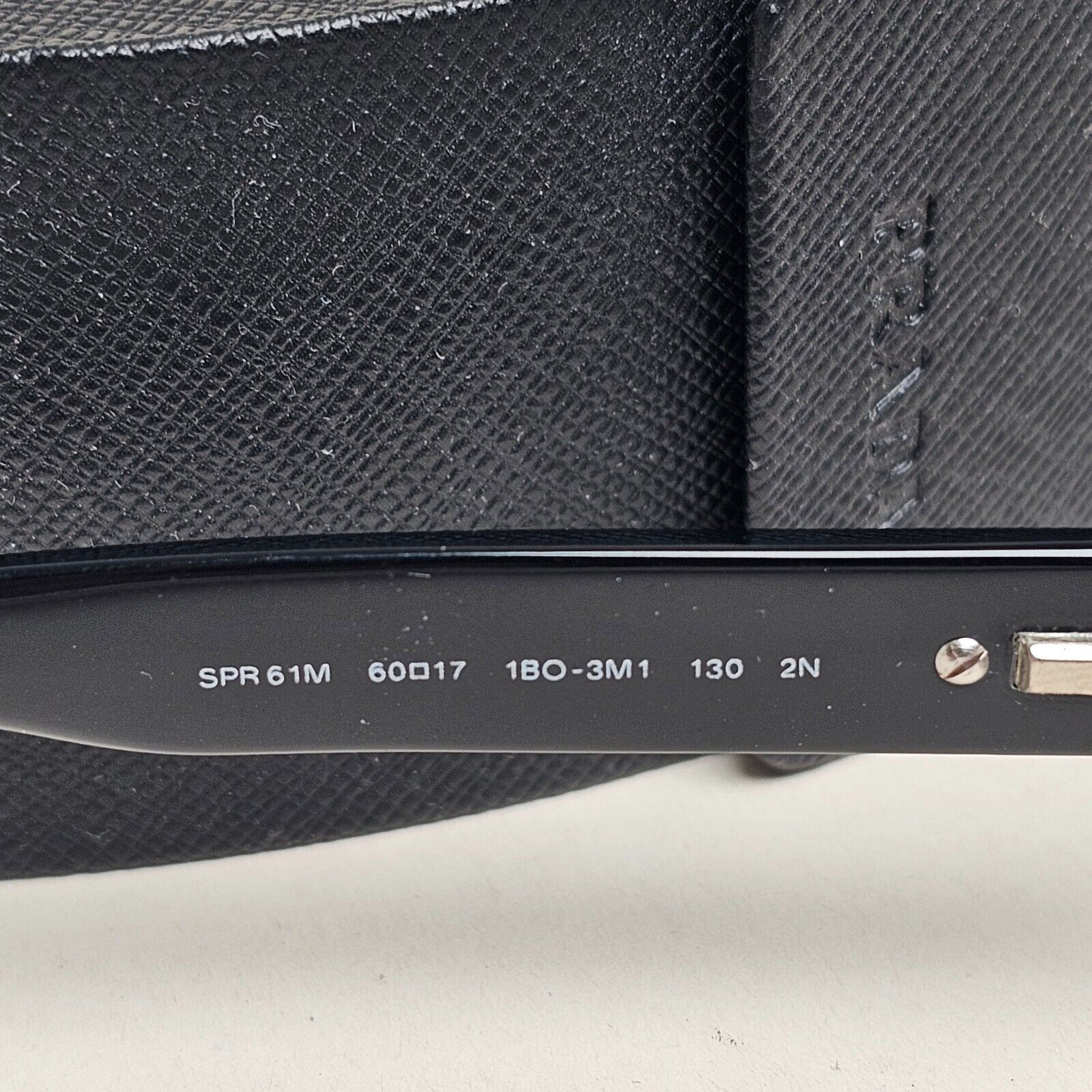 Prada Sunglasses 2007 Vintage Black Grey Rectangle PR61MS SPR 61M 1BO-3M1 310125