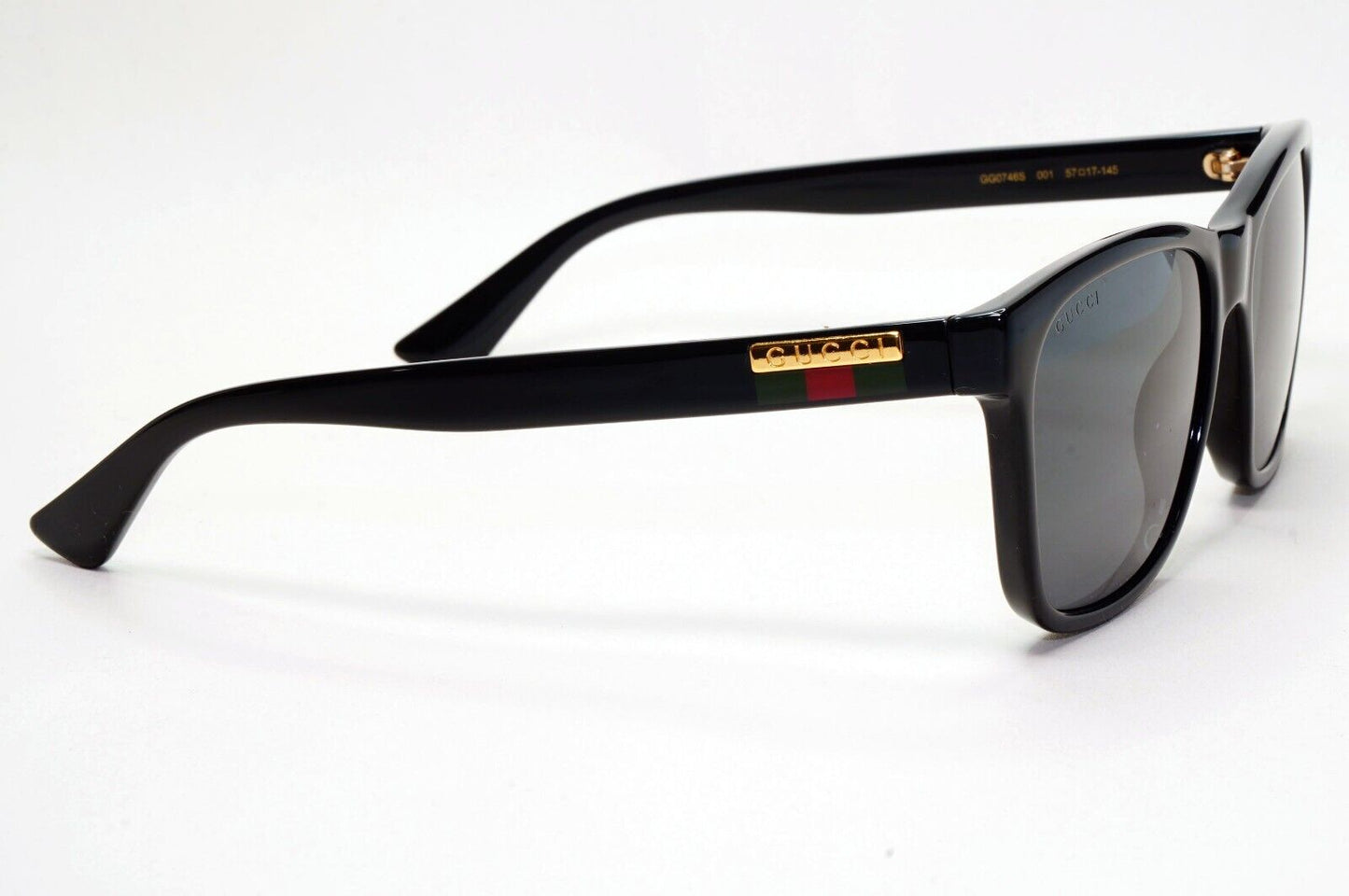 Gucci Sunglasses Black Year 2020 Square Gold Red Green GG 0746S 001 57mm 230924