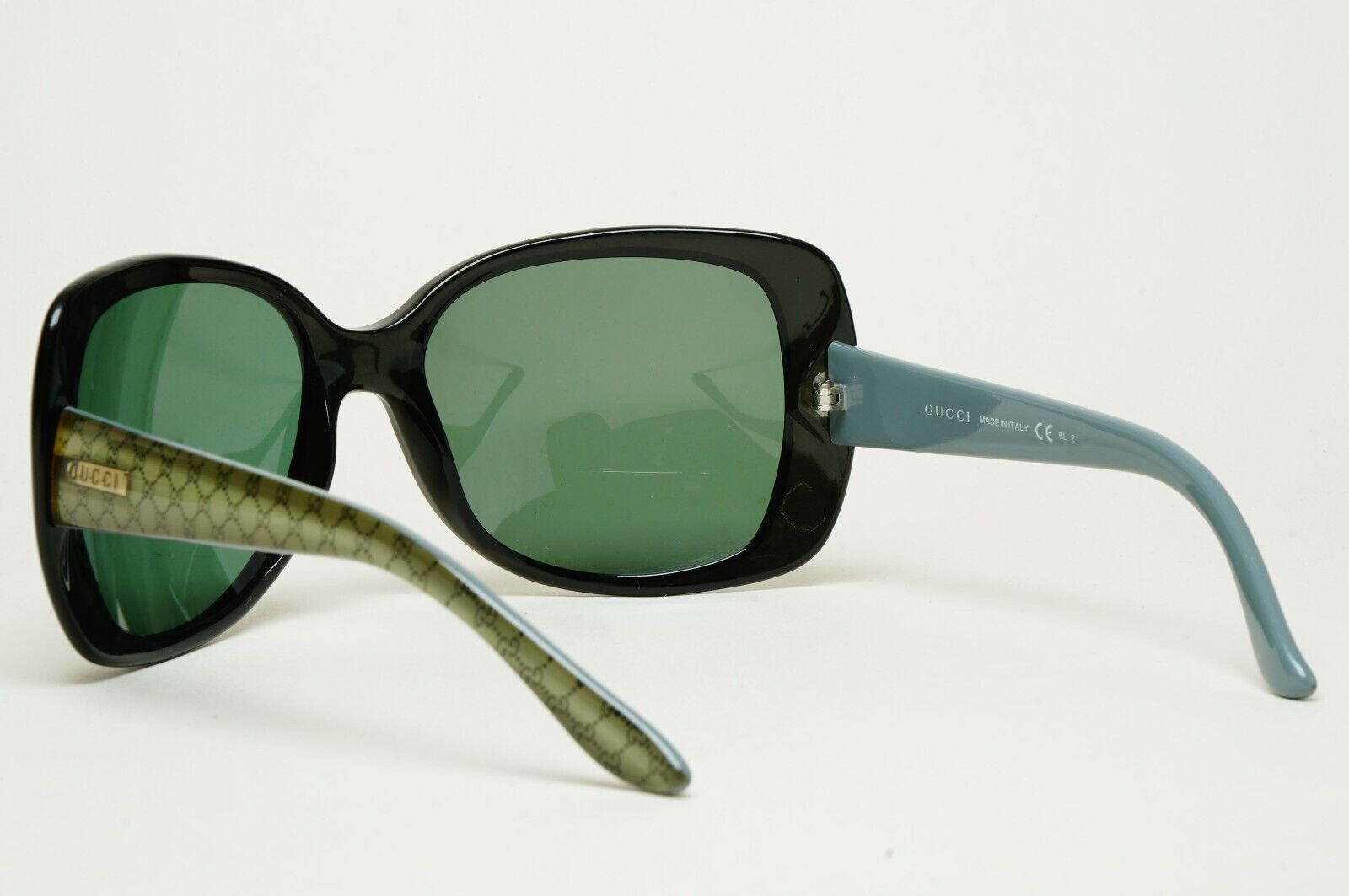 Gucci Sunglasses 2011 Vintage Green Monogram Square Wrap  GG 3576/S WH6VK 170125