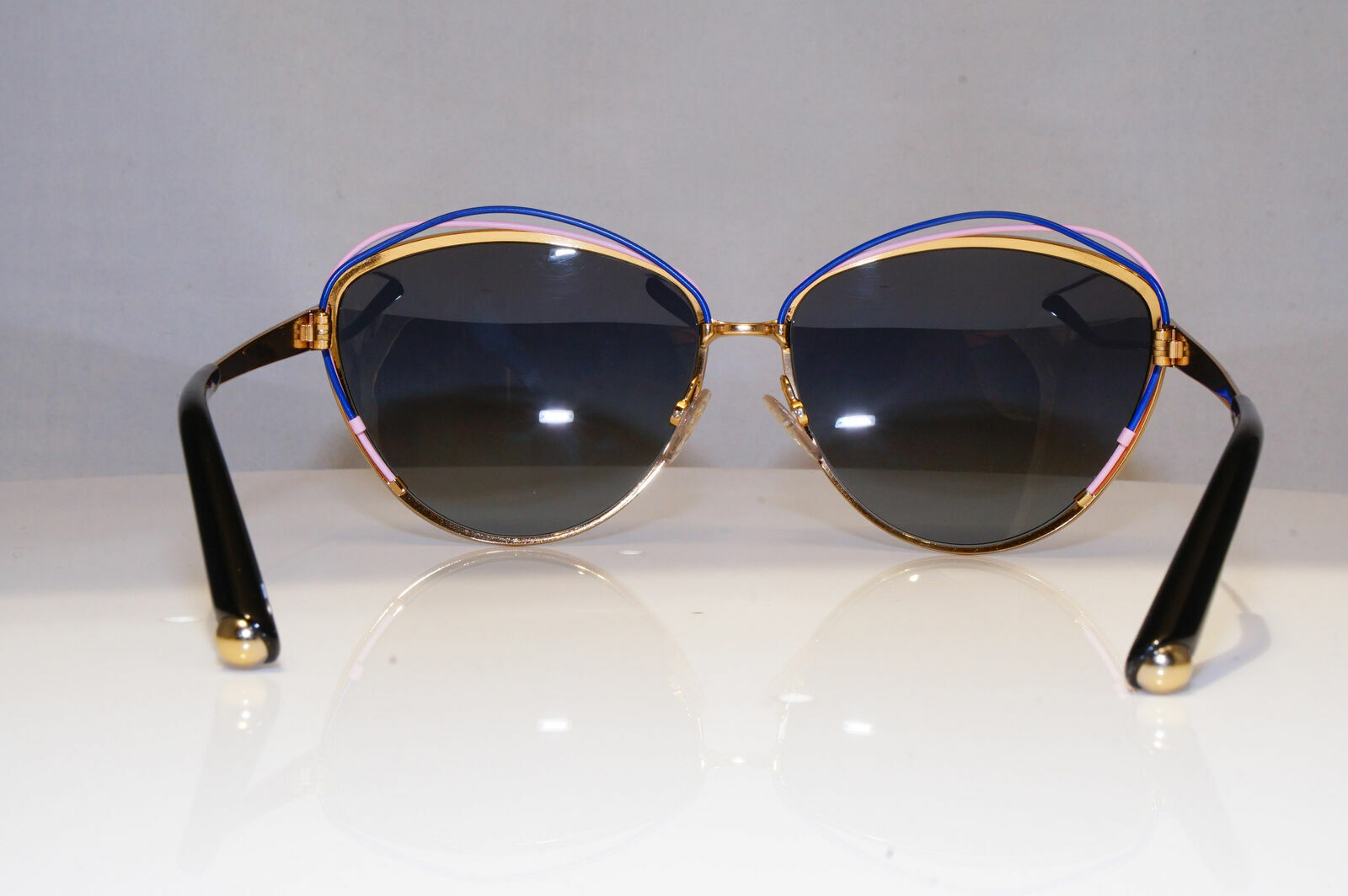 Authentic DIOR Womens Sunglasses Gold Butterfly Vintage SONGE JPFHD 21371
