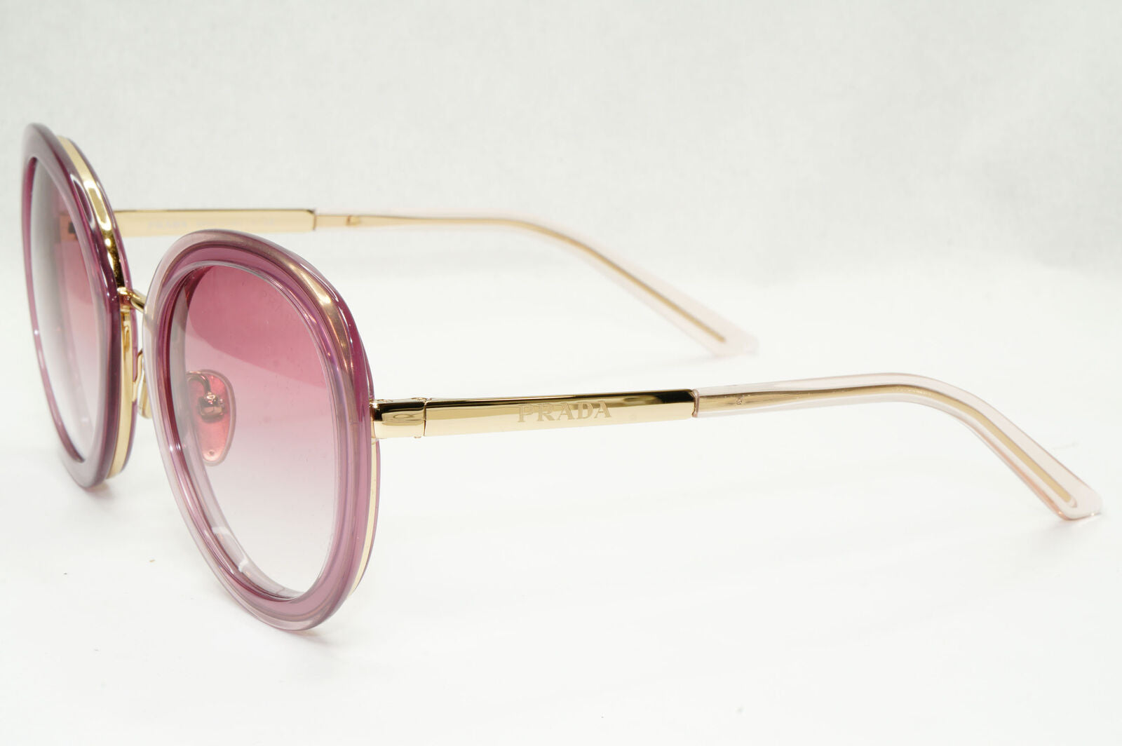 Prada Sunglasses Round Red Opal Buganville Violet Round PR54YS SPR 54Y 05Y-02O