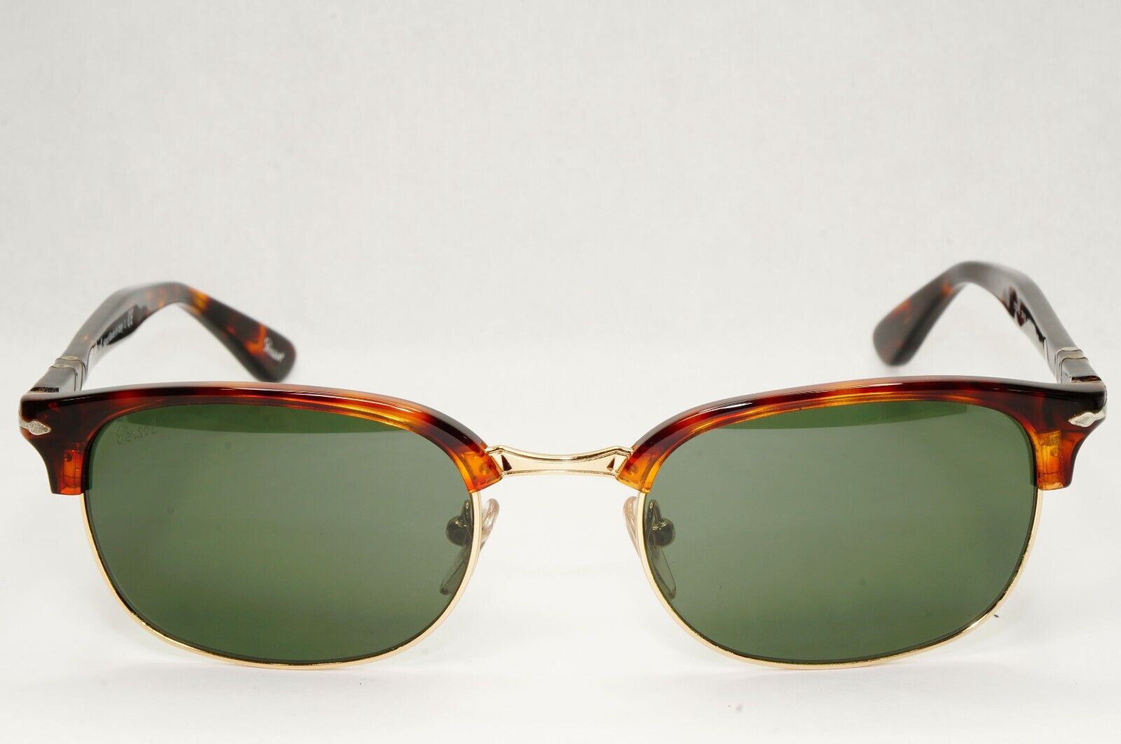 Persol Sunglasses 2015 Brown Tortoise Green Rectangle Vintage 8139-S 24/31 52mm