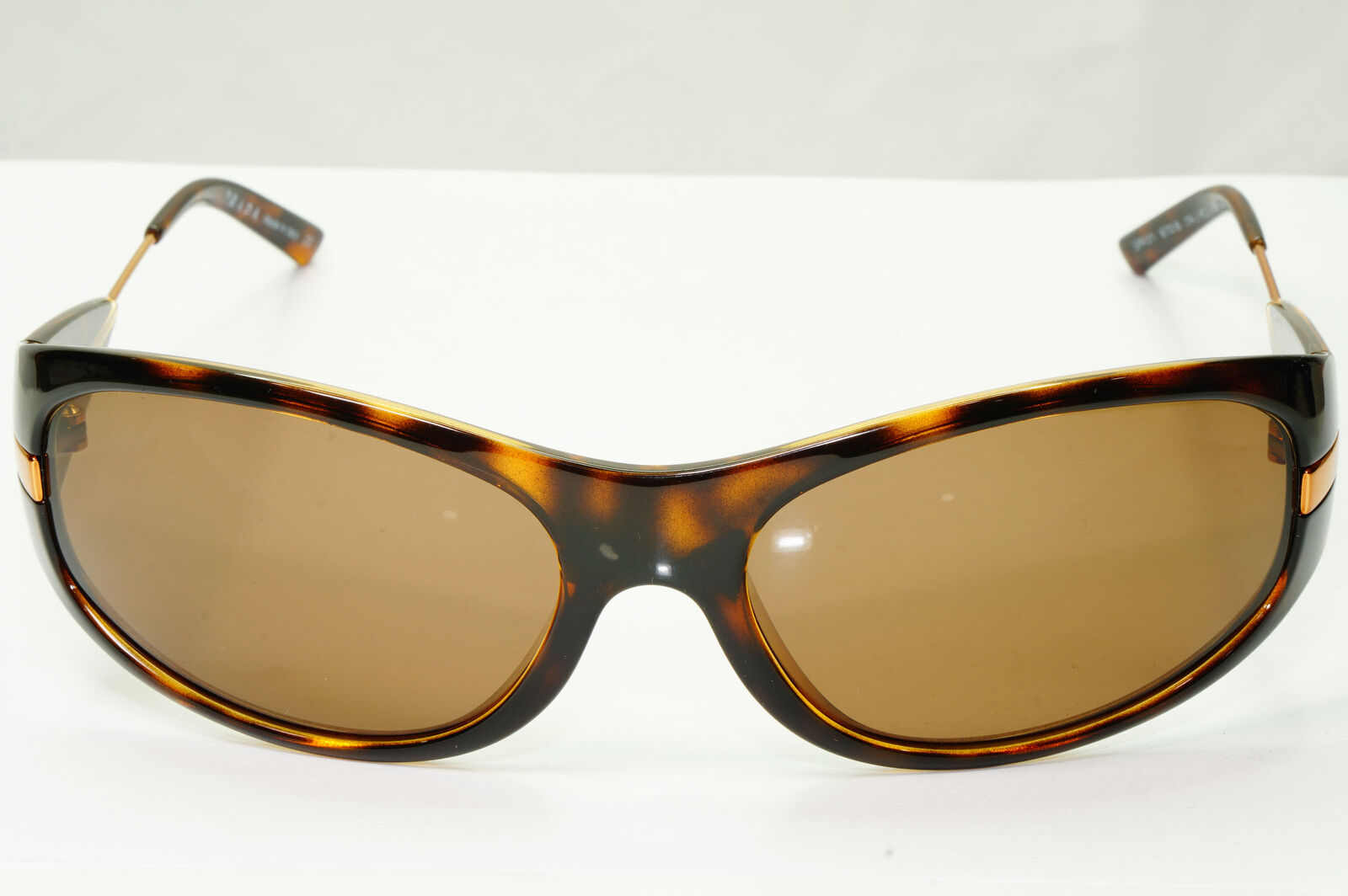 Prada 2007 Brown Sunglasses Gold Vintage Womens PR07IS SPR 07I 2AU-8C1 37434