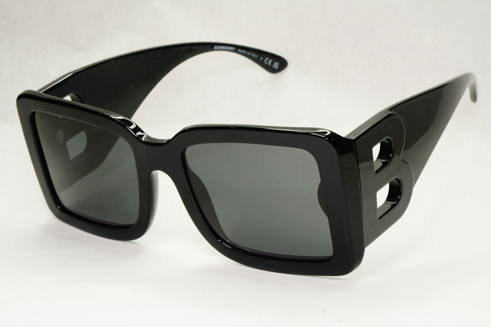 Burberry Sunglasses Oversized Black Large Square Logo B 4312 3001/87