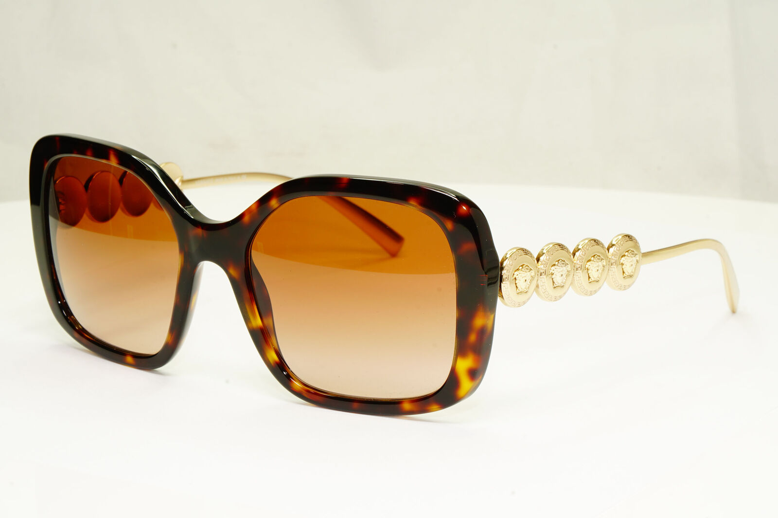 Authentic Versace Womens Square Sunglasses Gold Medusa MOD 4375 108/13