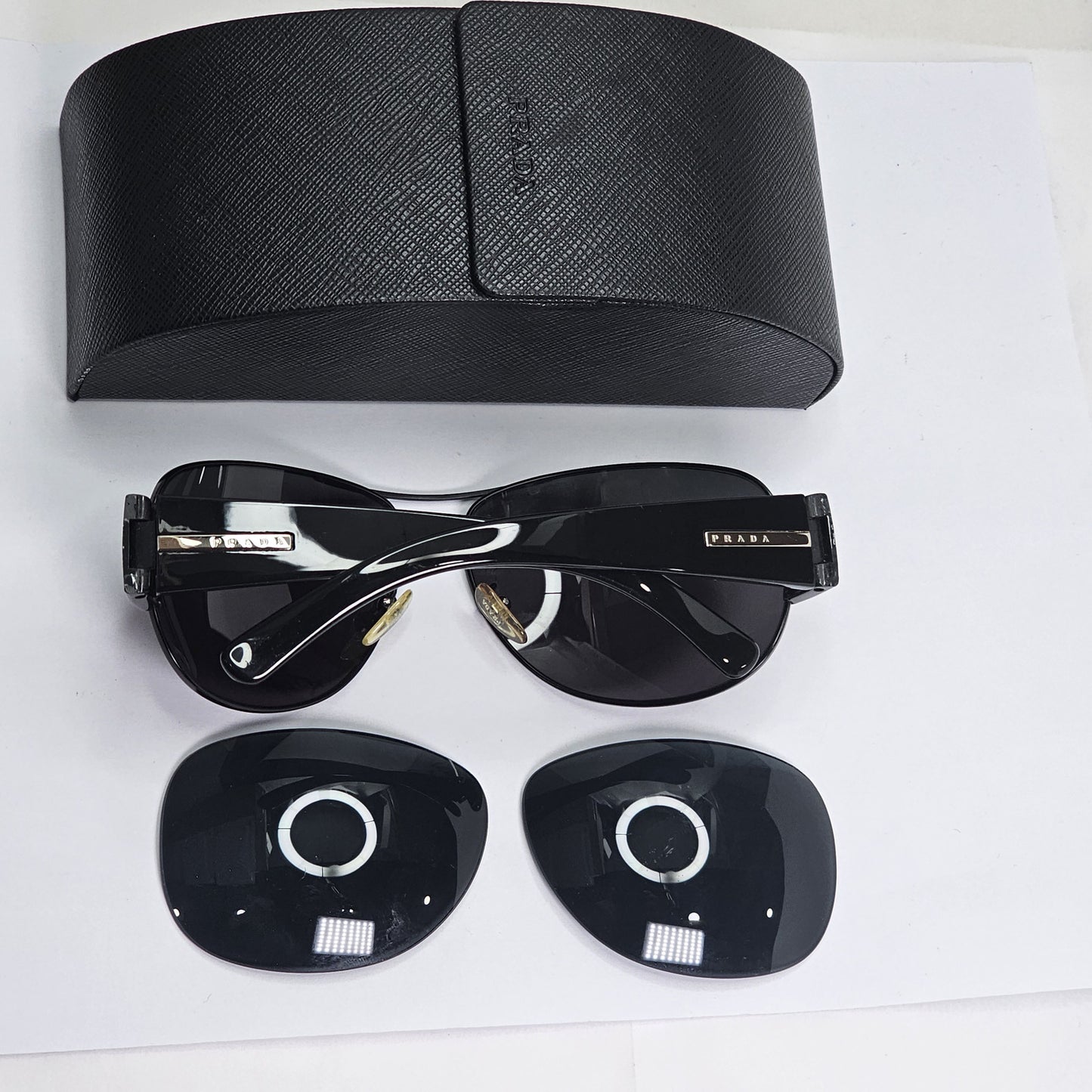 Prada Sunglasses 2006 Vintage Black Pilot Large PR52GS SPR 52G 1BO-1A1 190224