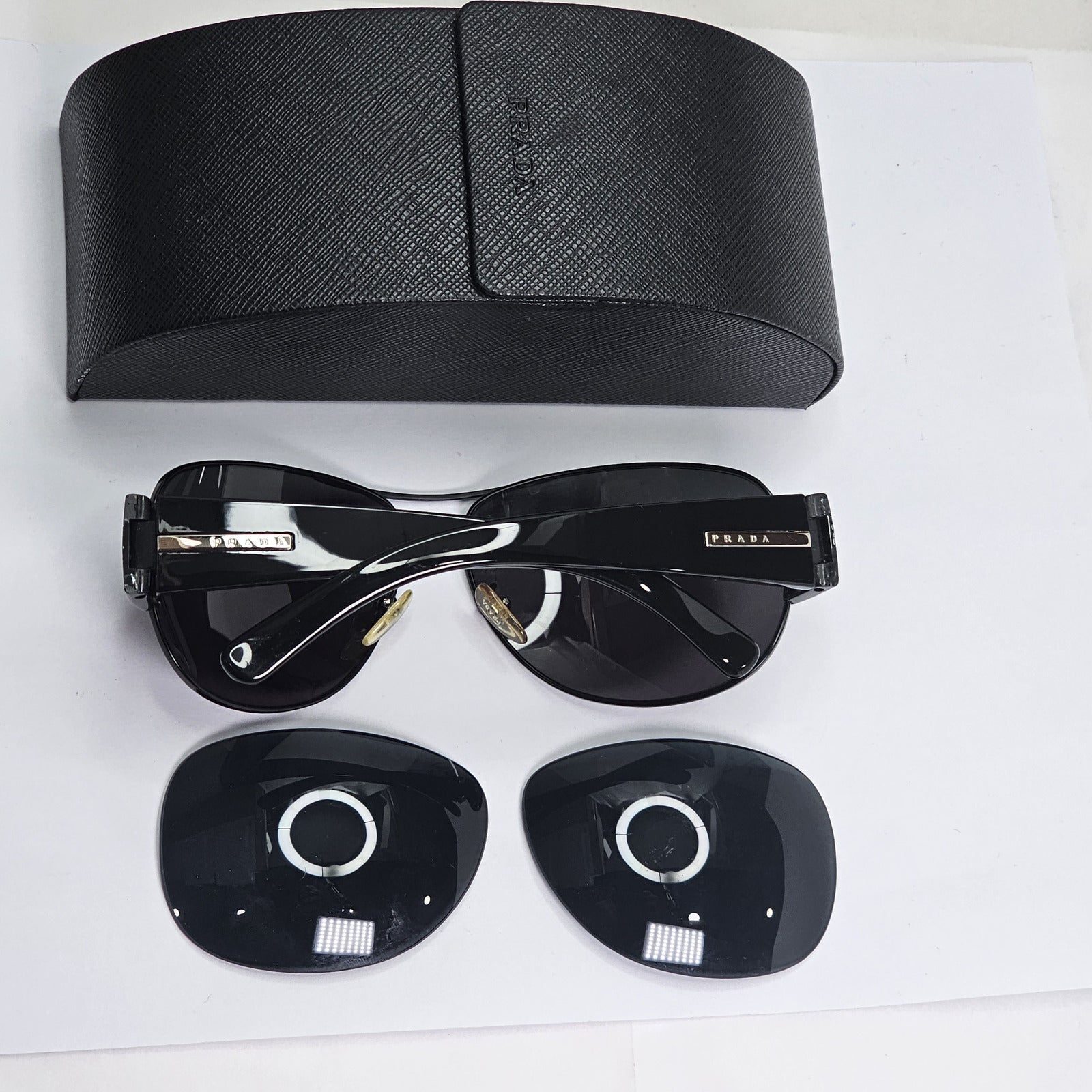 Prada Sunglasses 2006 Vintage Black Pilot Large PR52GS SPR 52G 1BO-1A1 190224