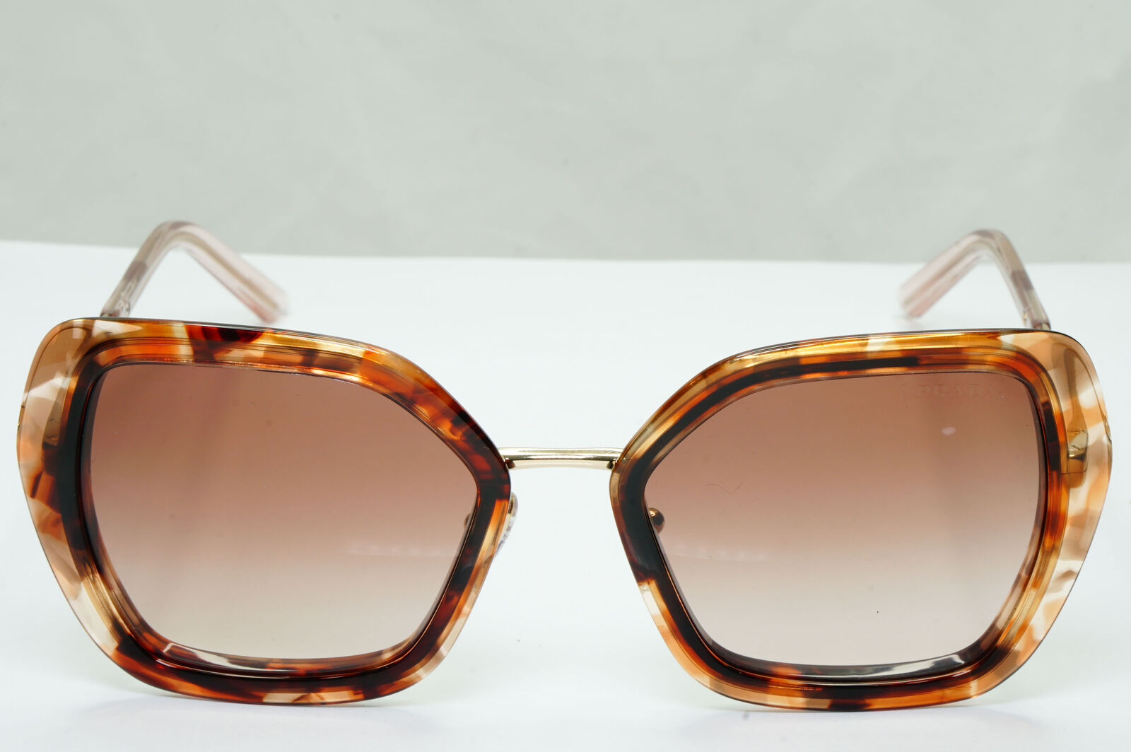 Prada Sunglasses Brown Caramel Tortoise Gold Gradient PR53YS SPR 53Y 04Y-0A6