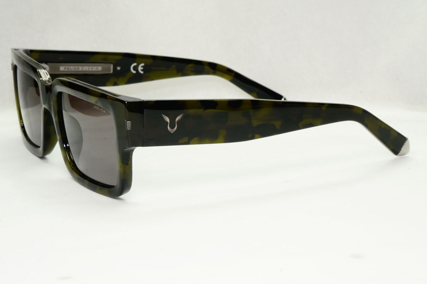 Police x Lewis Hamilton Sunglasses F1 Grey Green Camo SPL E14 Lewis 32 COL 092I