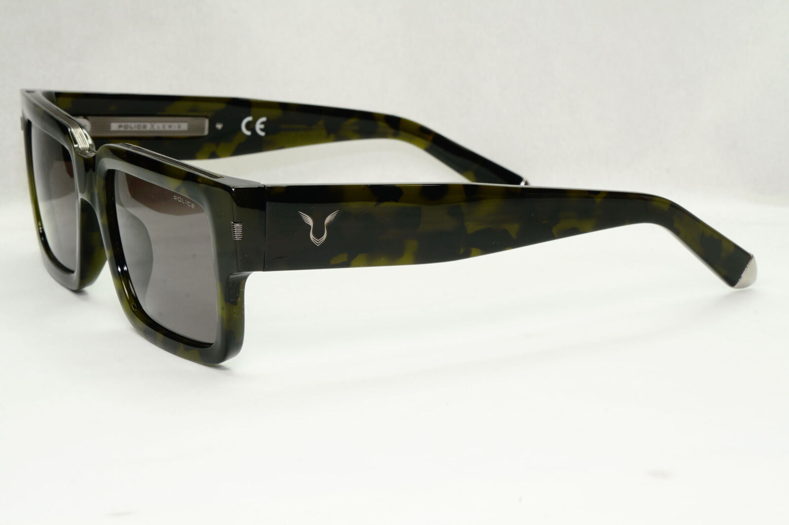 Police x Lewis Hamilton Sunglasses F1 Grey Green Camo SPL E14 Lewis 32 COL 092I