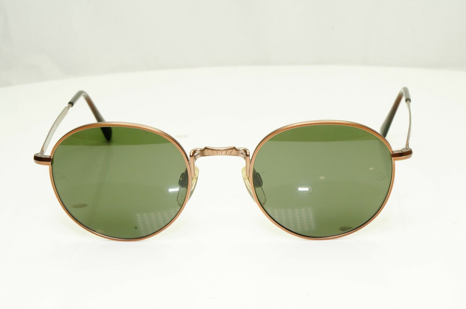 Authentic Giorgio Armani 1997 Vintage Sunglasses Brown Round Men Women 652 980